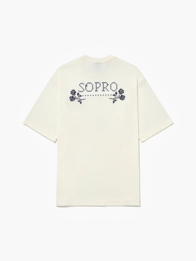 Camiseta Over Flores de Casa