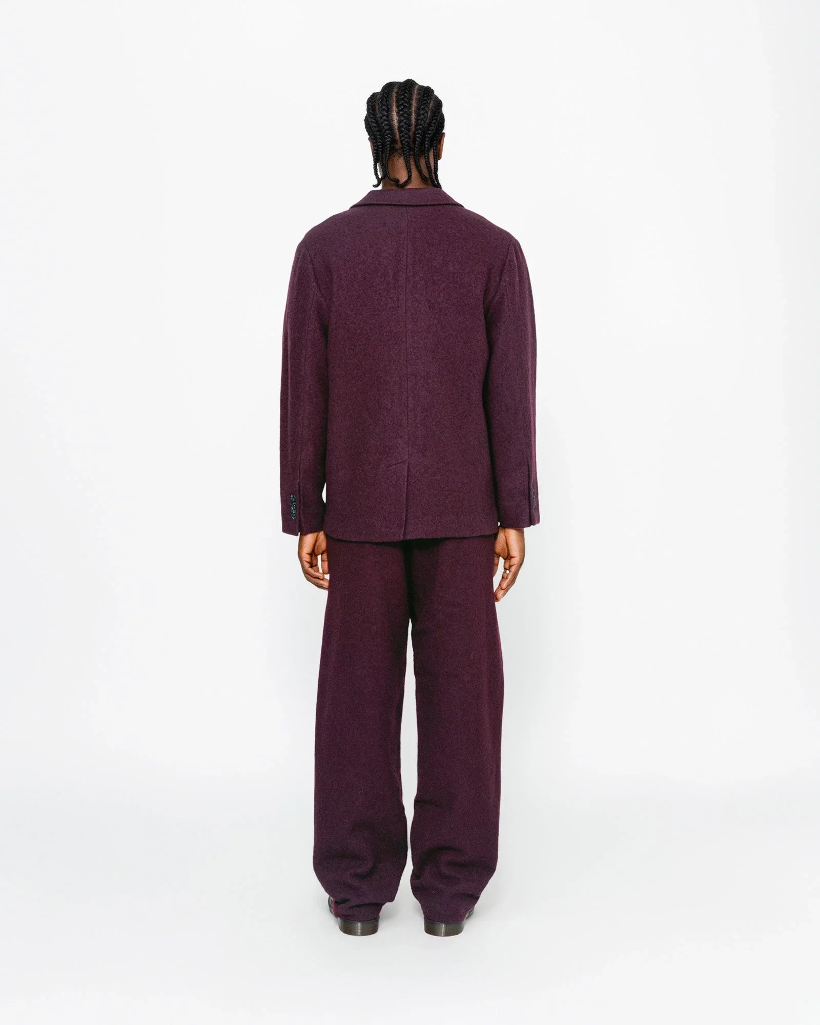 RELAXED TROUSER TEXTURED WOOL - Four Street