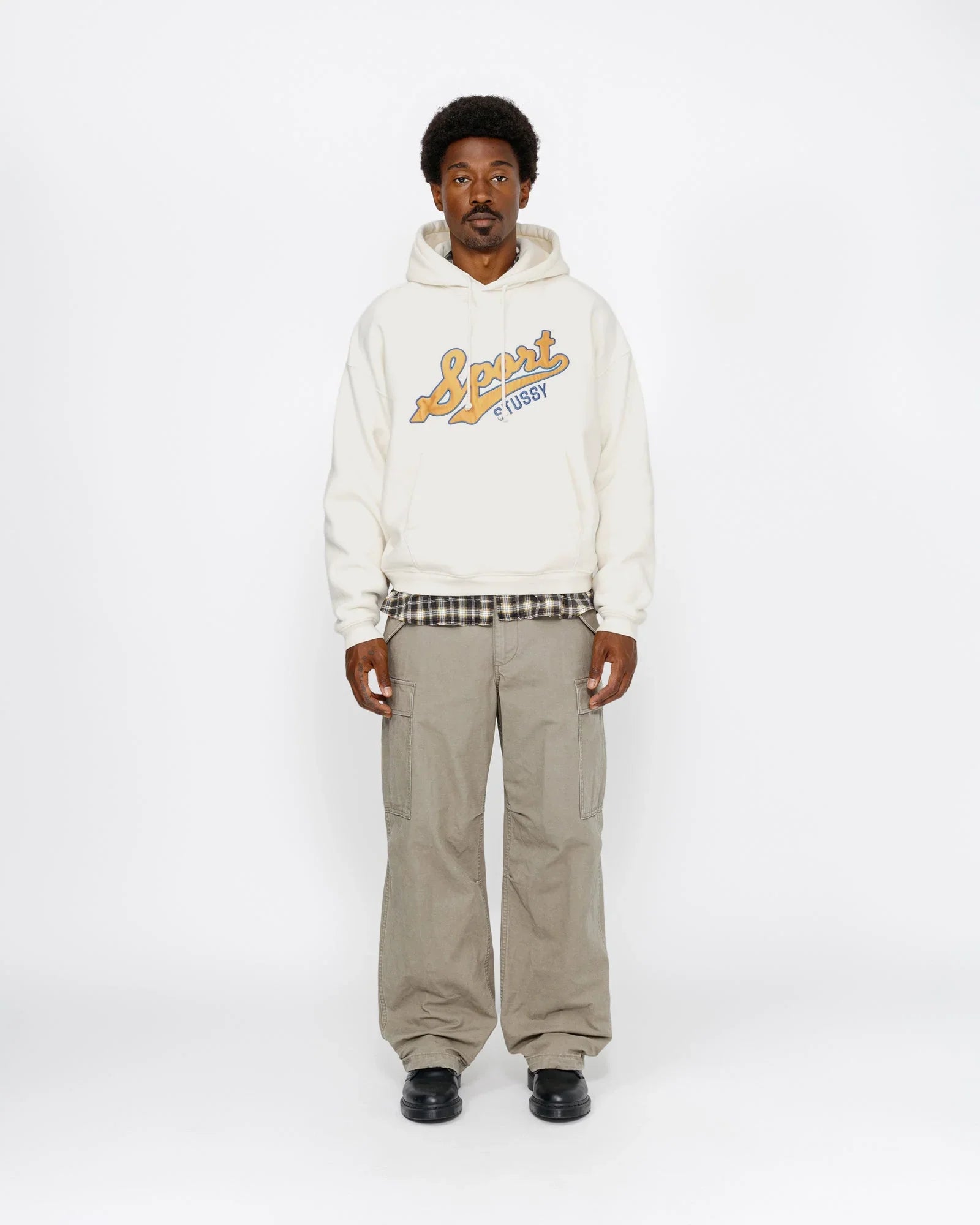 SATIN PATCH HOODIE - Four Street