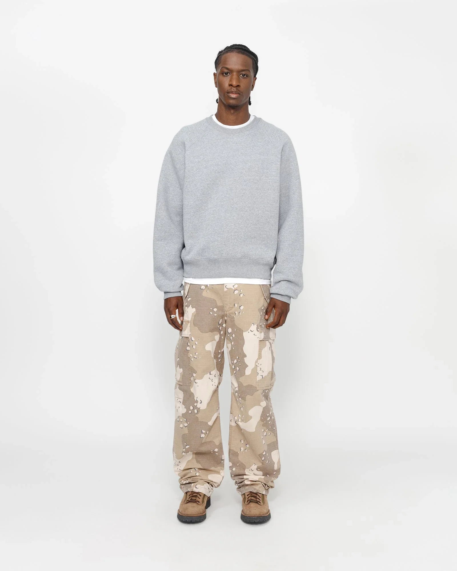 FLEECE RAGLAN CREW - Four Street
