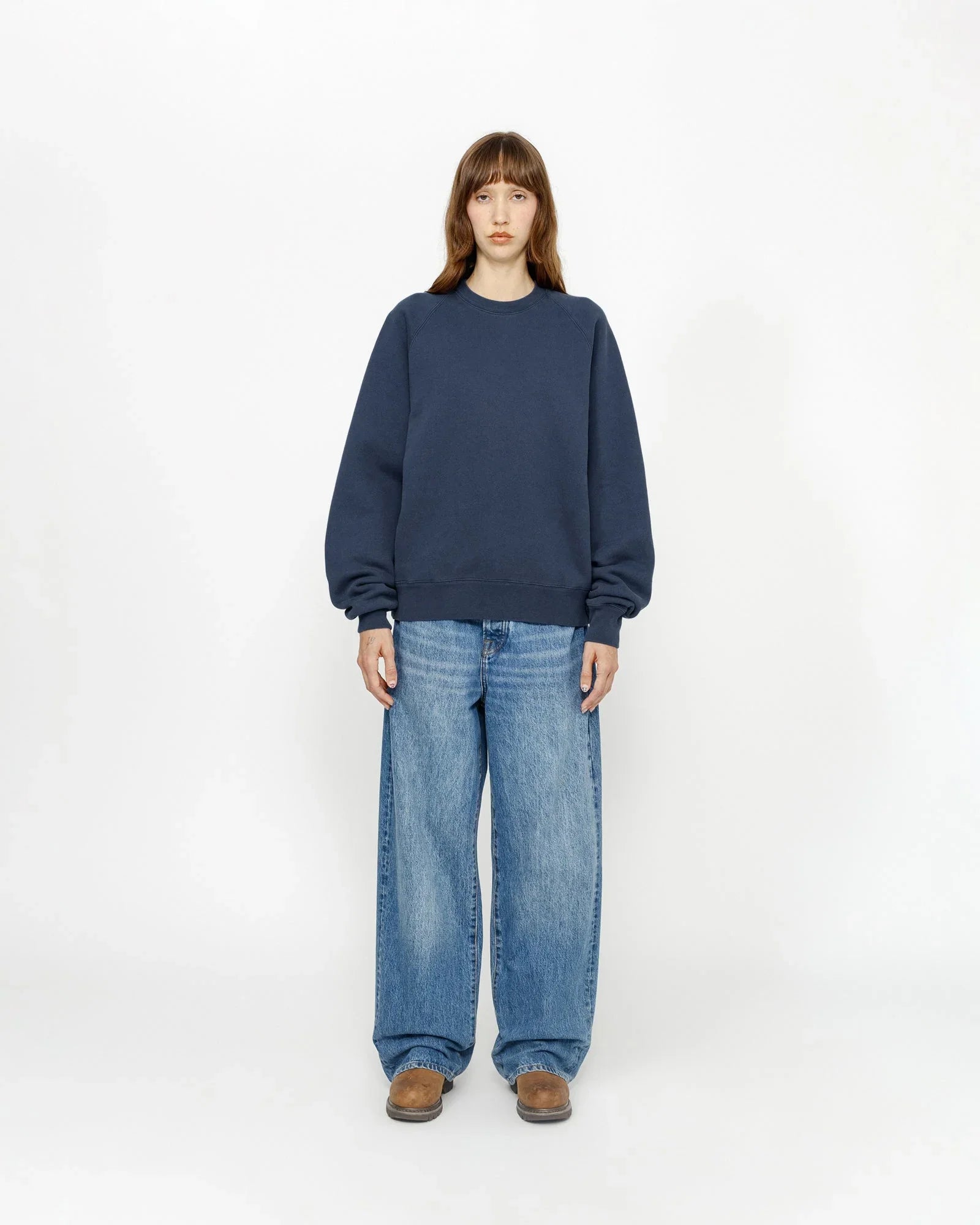 FLEECE RAGLAN CREW - Four Street