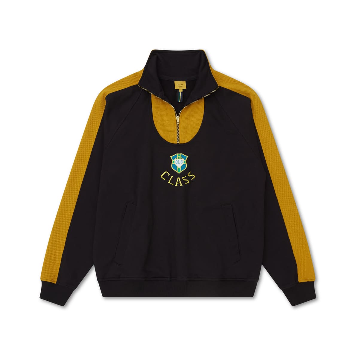 SWEATSHIRT CLASS PALADIO "BRASIL" BLACK / DIJON