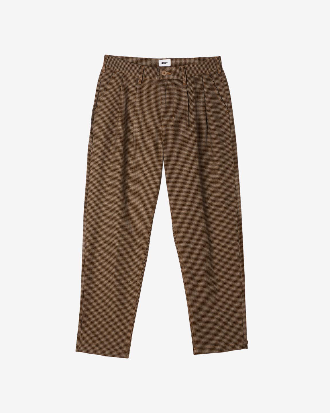FUBAR HOUNDSTOOTH PLEATED PANT - Four Street