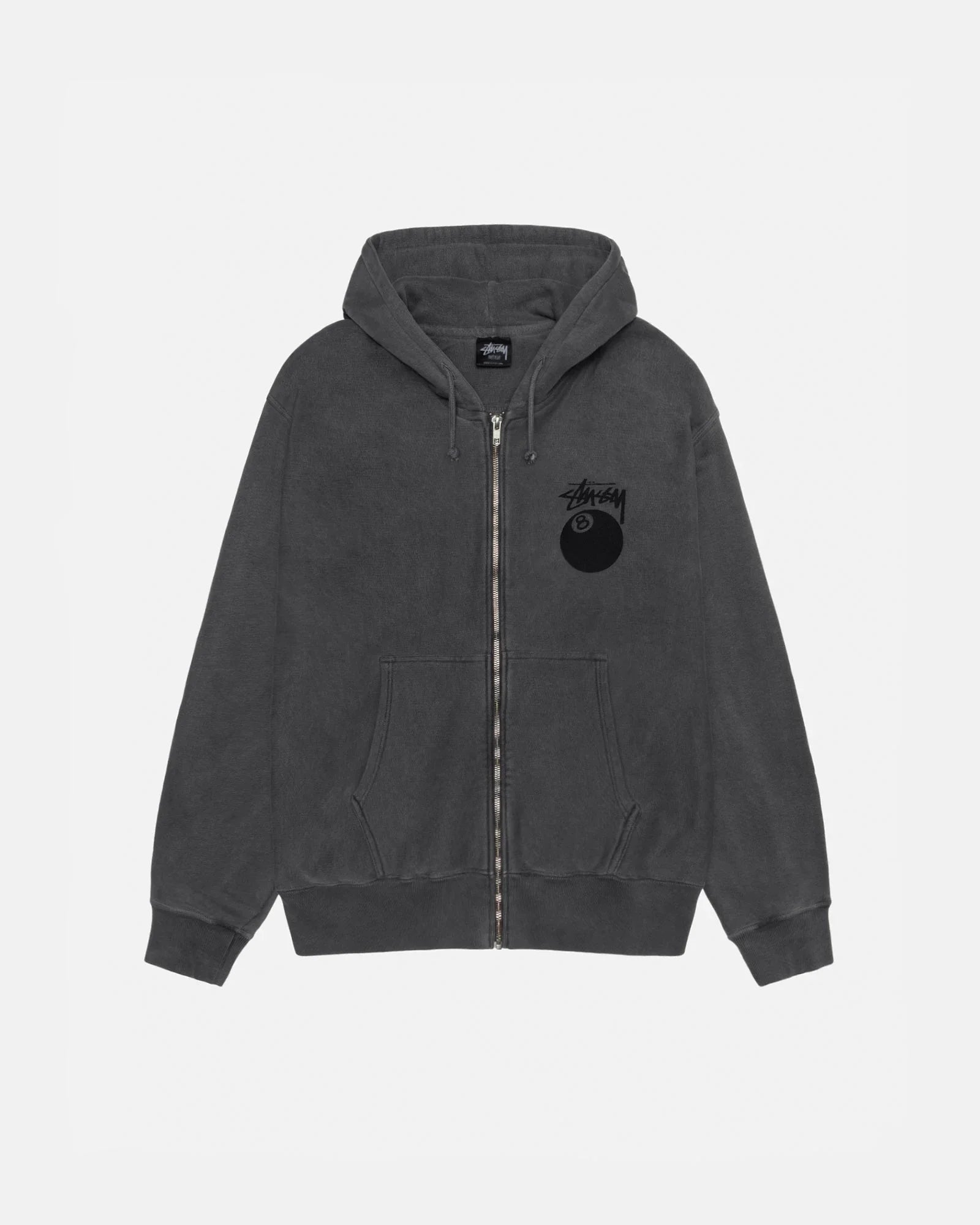 8 BALL ZIP HOODIE PIGMENT DYED - Four Street