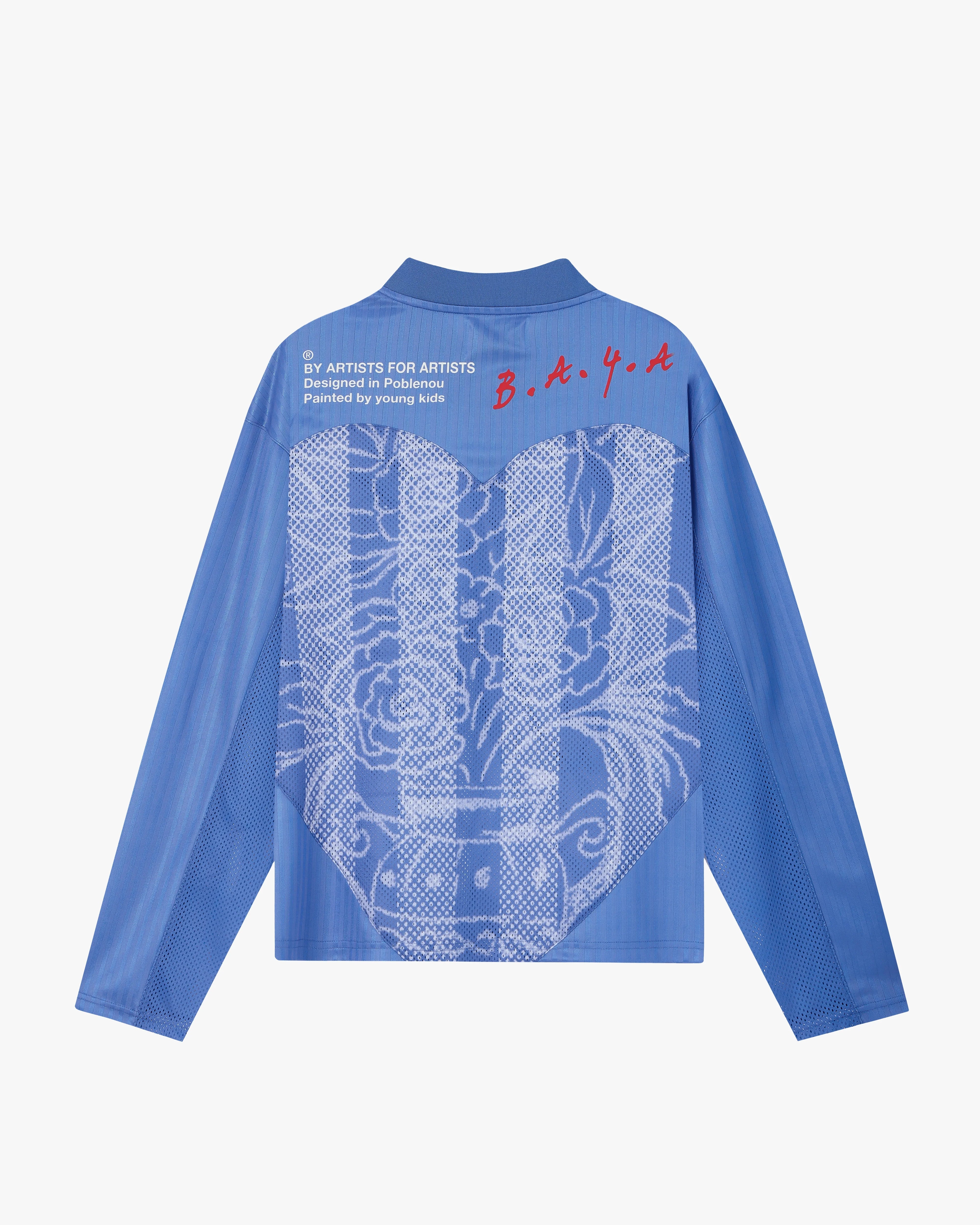 Paolo Football Long-Sleeve Tee Blue