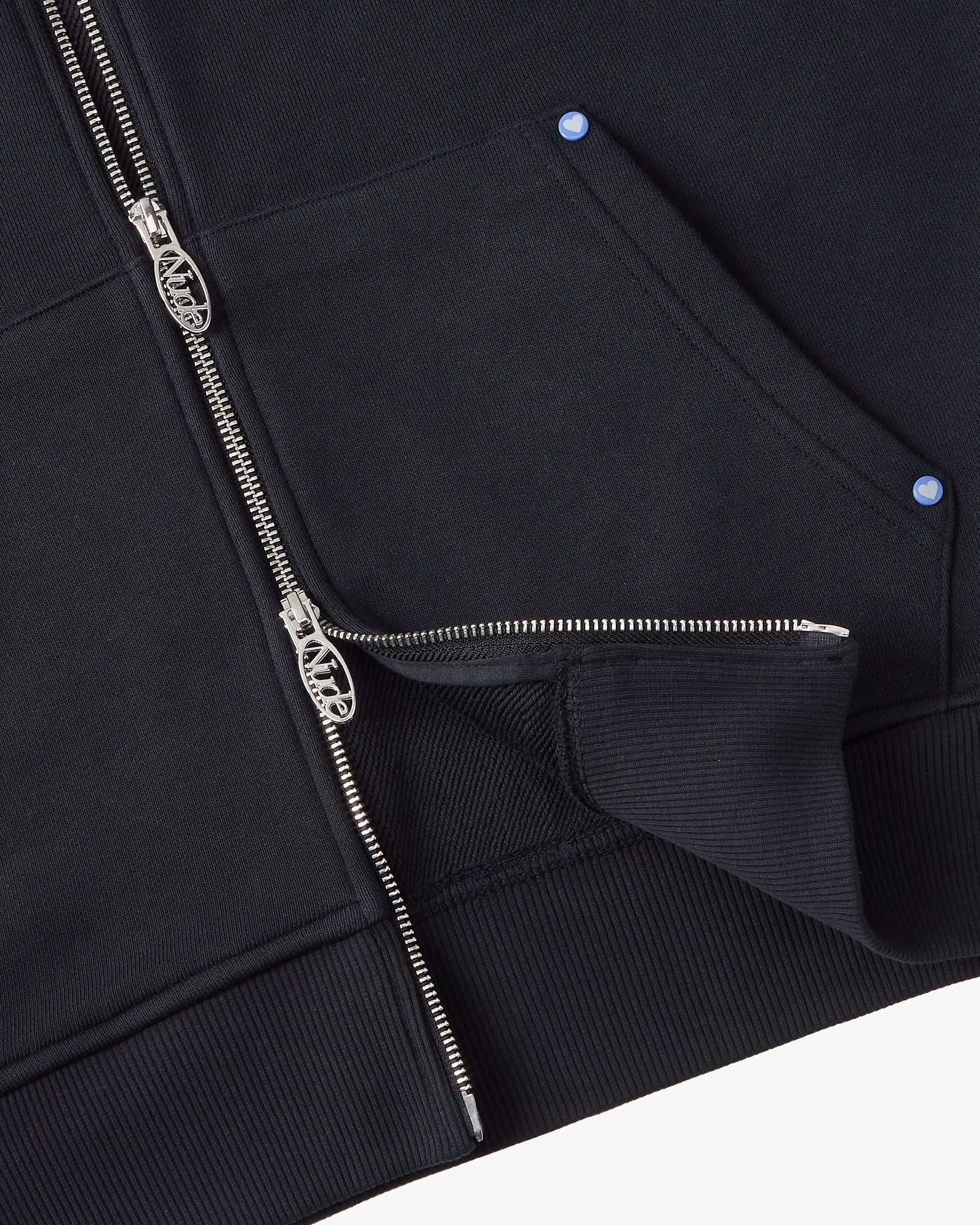 Beast Zip-up Hoodie Black/Blue
