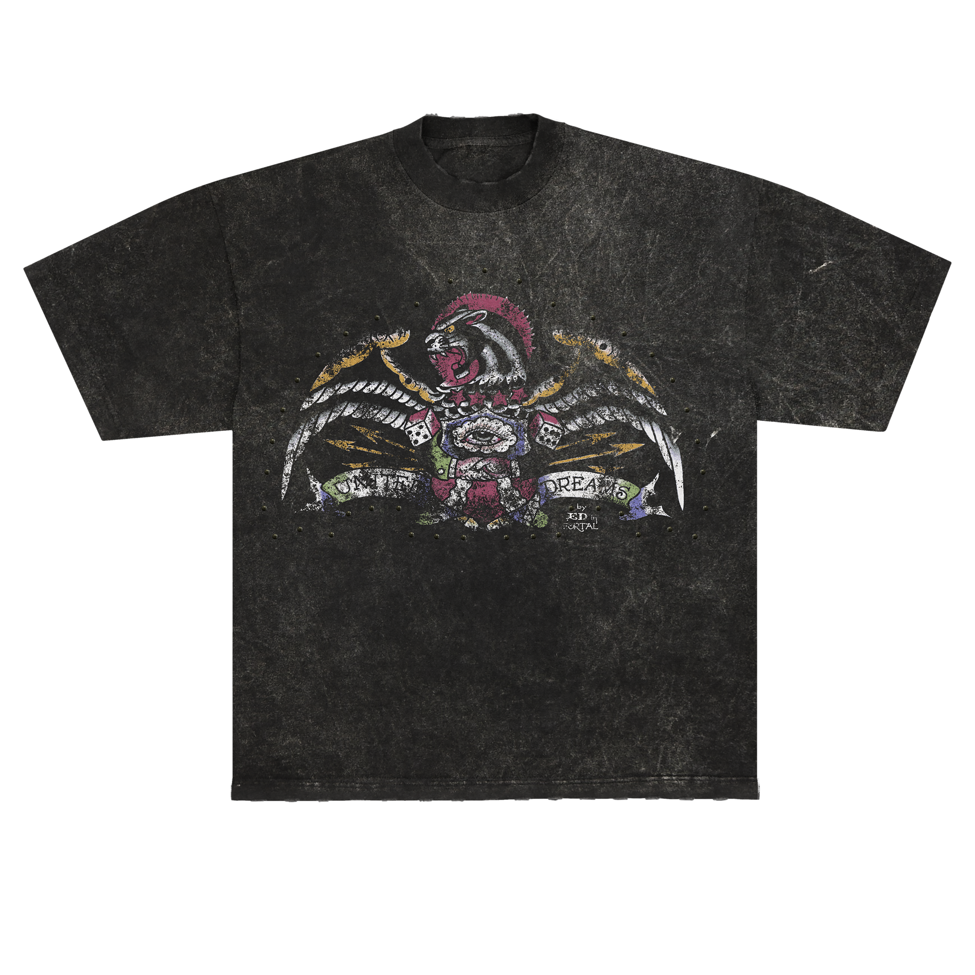 Camiseta "Until Dreams" Ed Hardy x Matuê