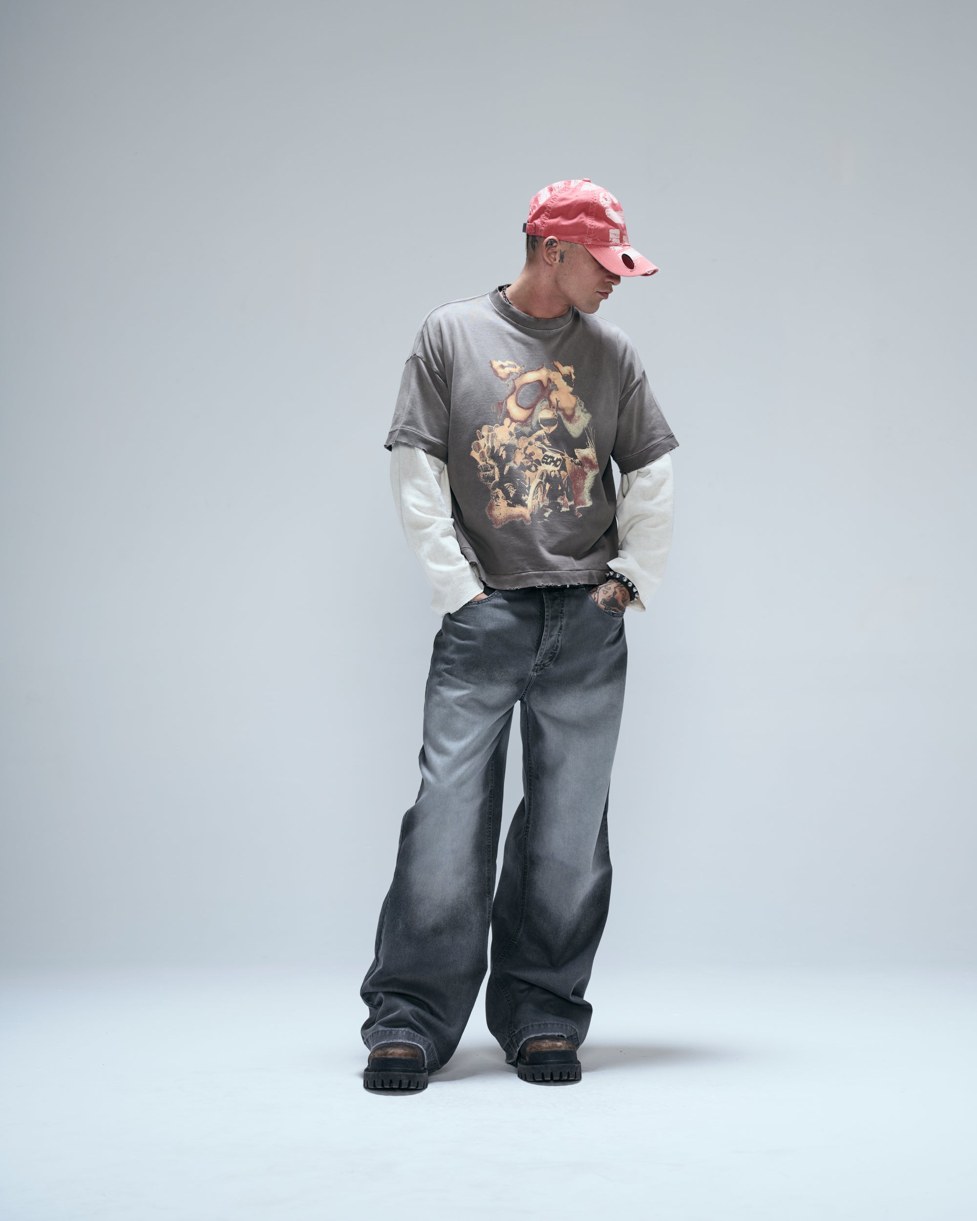 BONE FADED PANTS