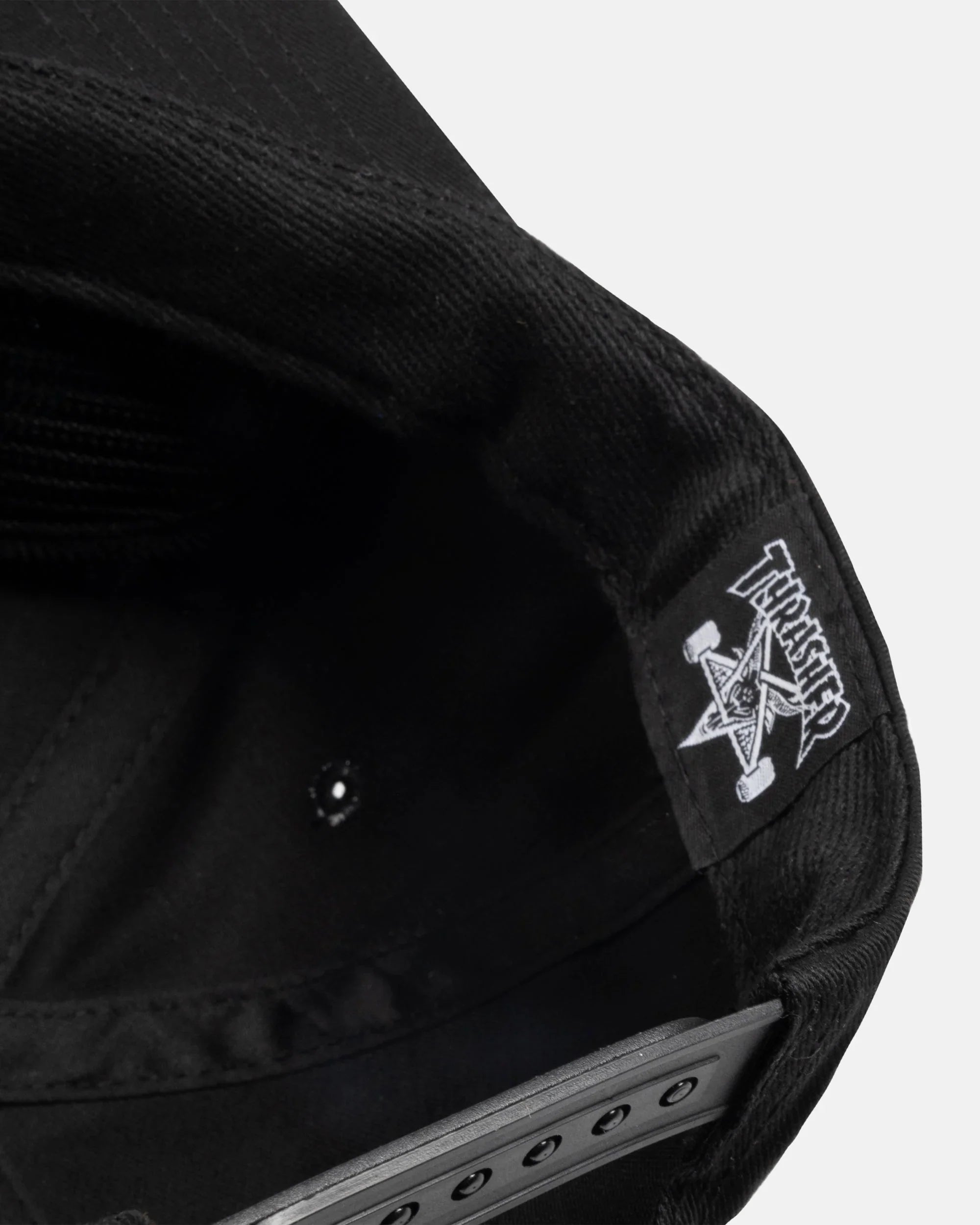 FLAME EMBROIDERED - SNAPBACK - BLACK - Four Street