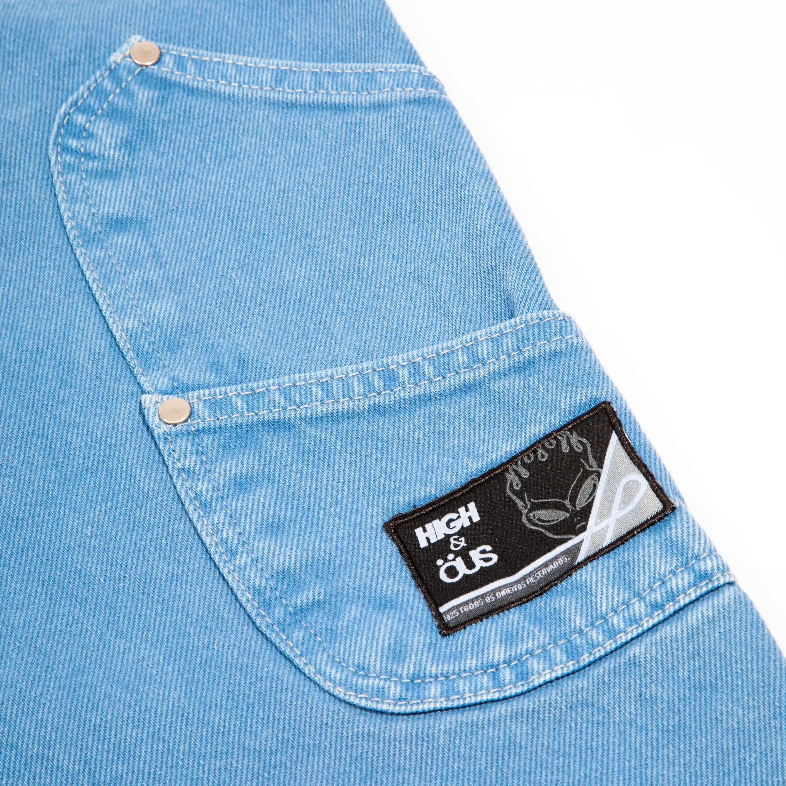 High & ÖUS Denin Baggy Stoned Blue - Four Street