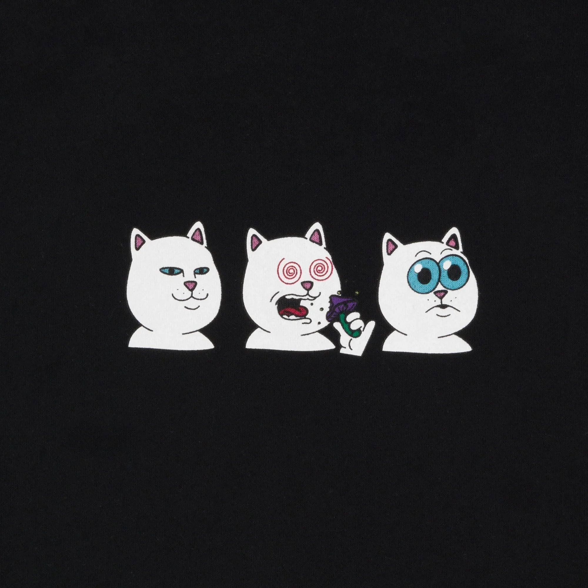 Shroom Diet Hoodie (Black) - Four Street