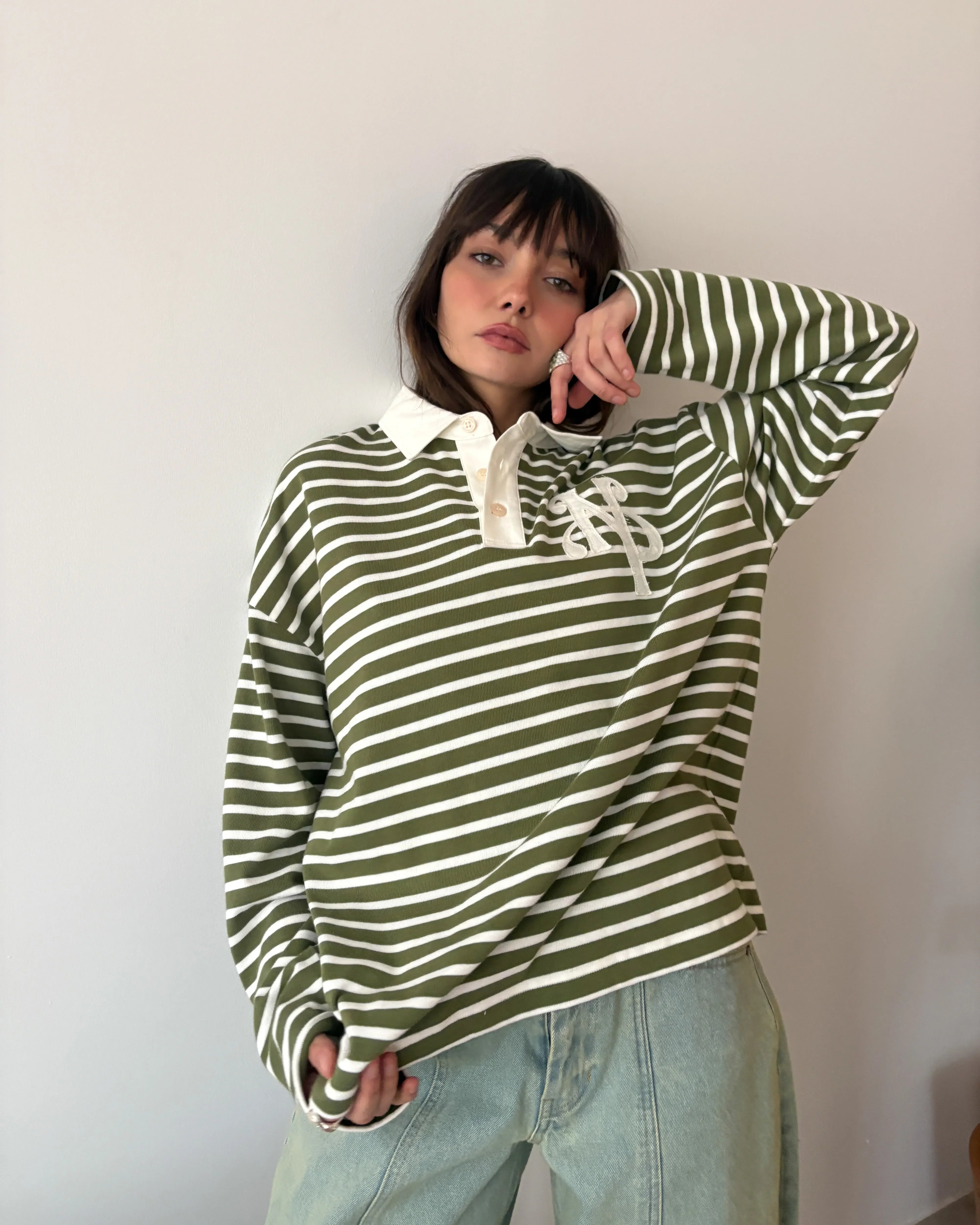 Rayas Polo Green