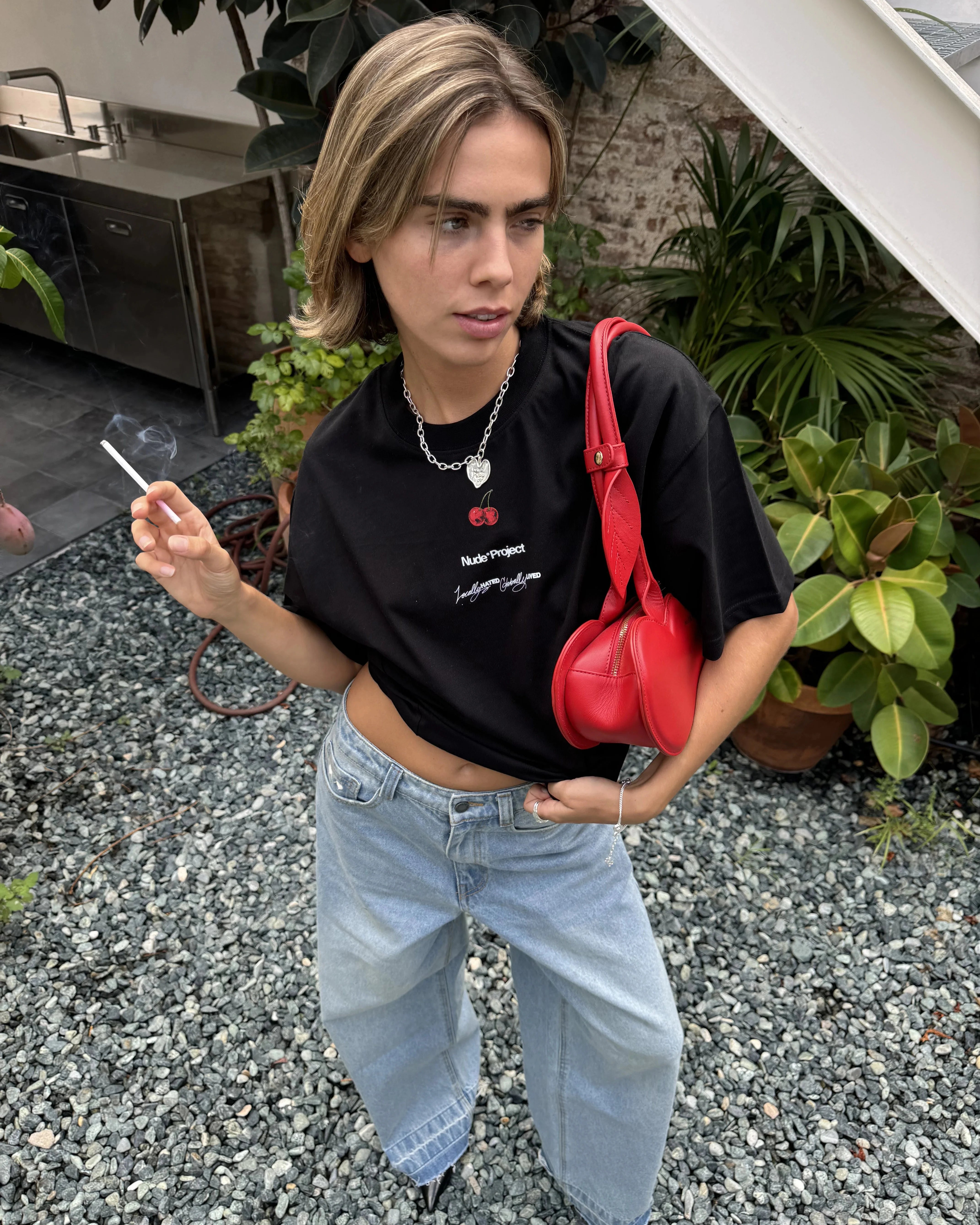 Nude Tour Tee Black