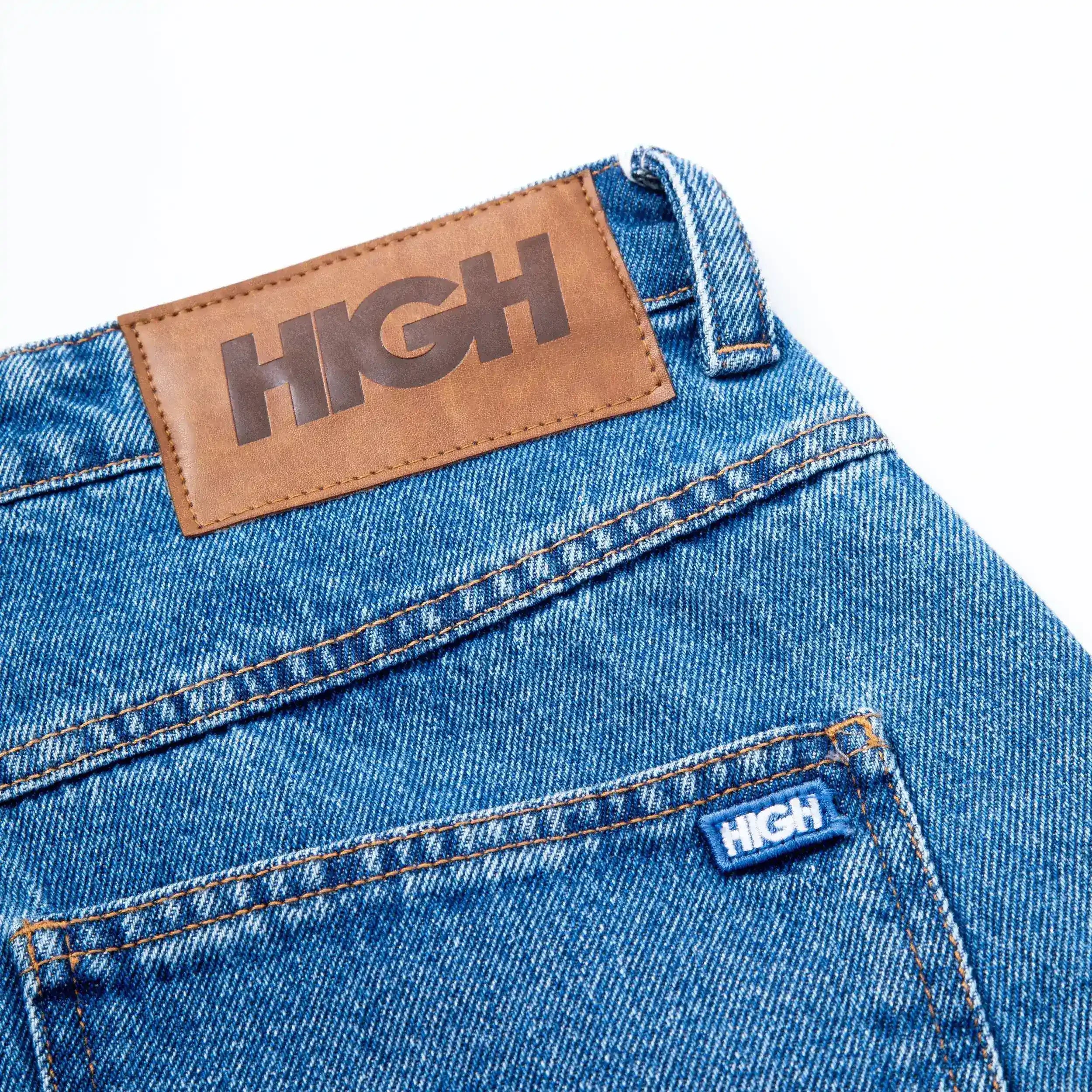 Jeans Pants Logo Line Blue - Four Street