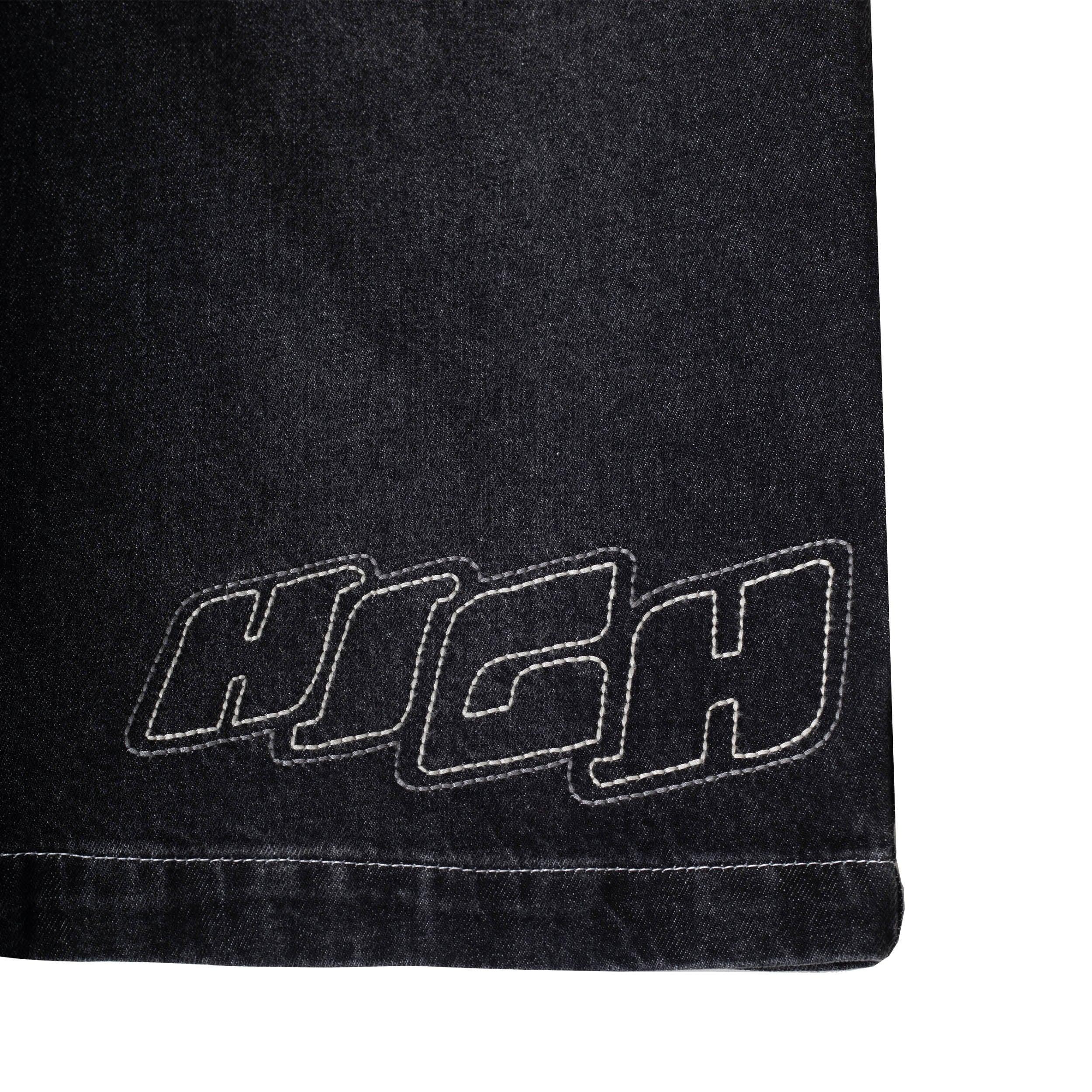 Jeans Shorts Hustle Black - Four Street