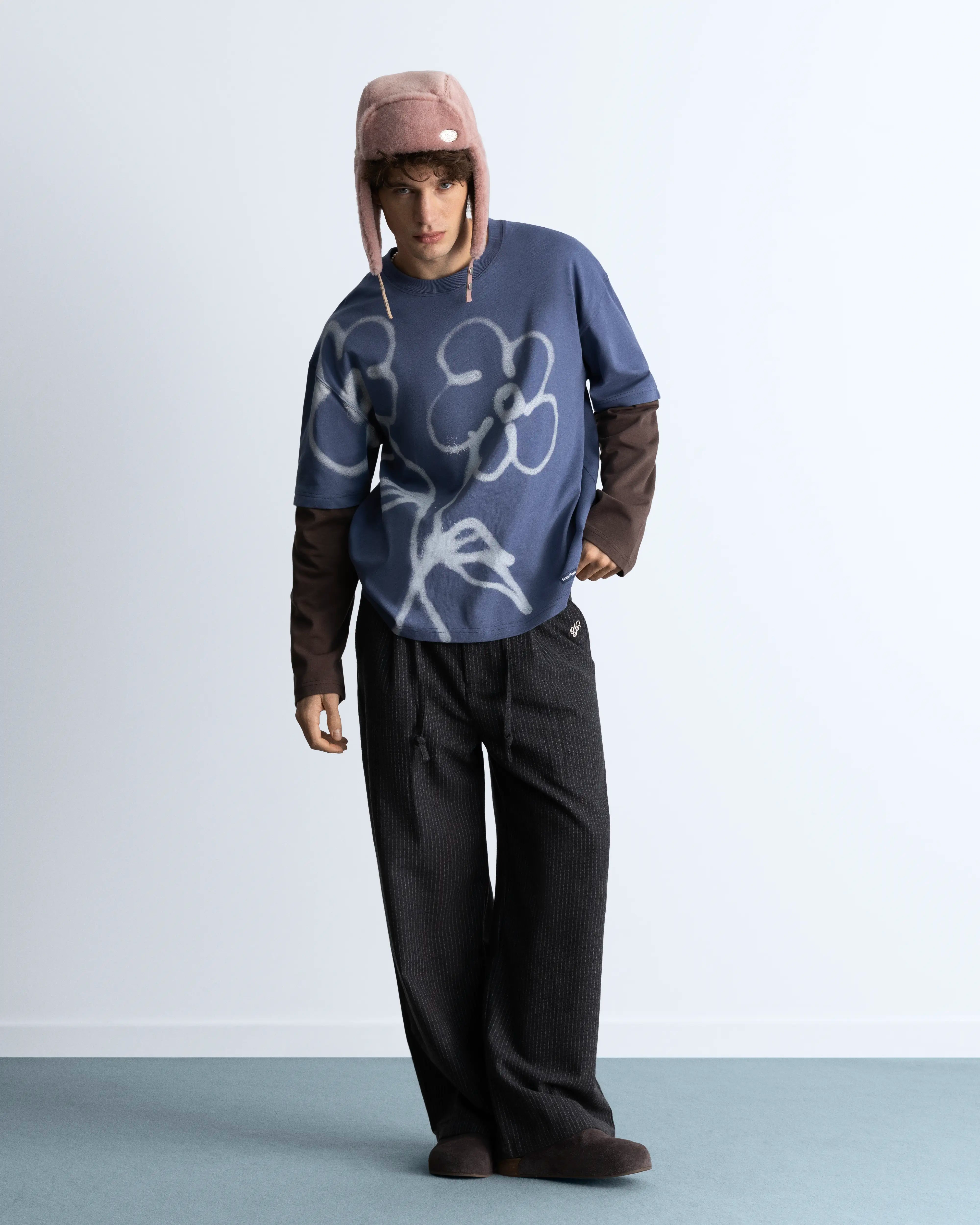 Hanami Long-Sleeve Tee Blue