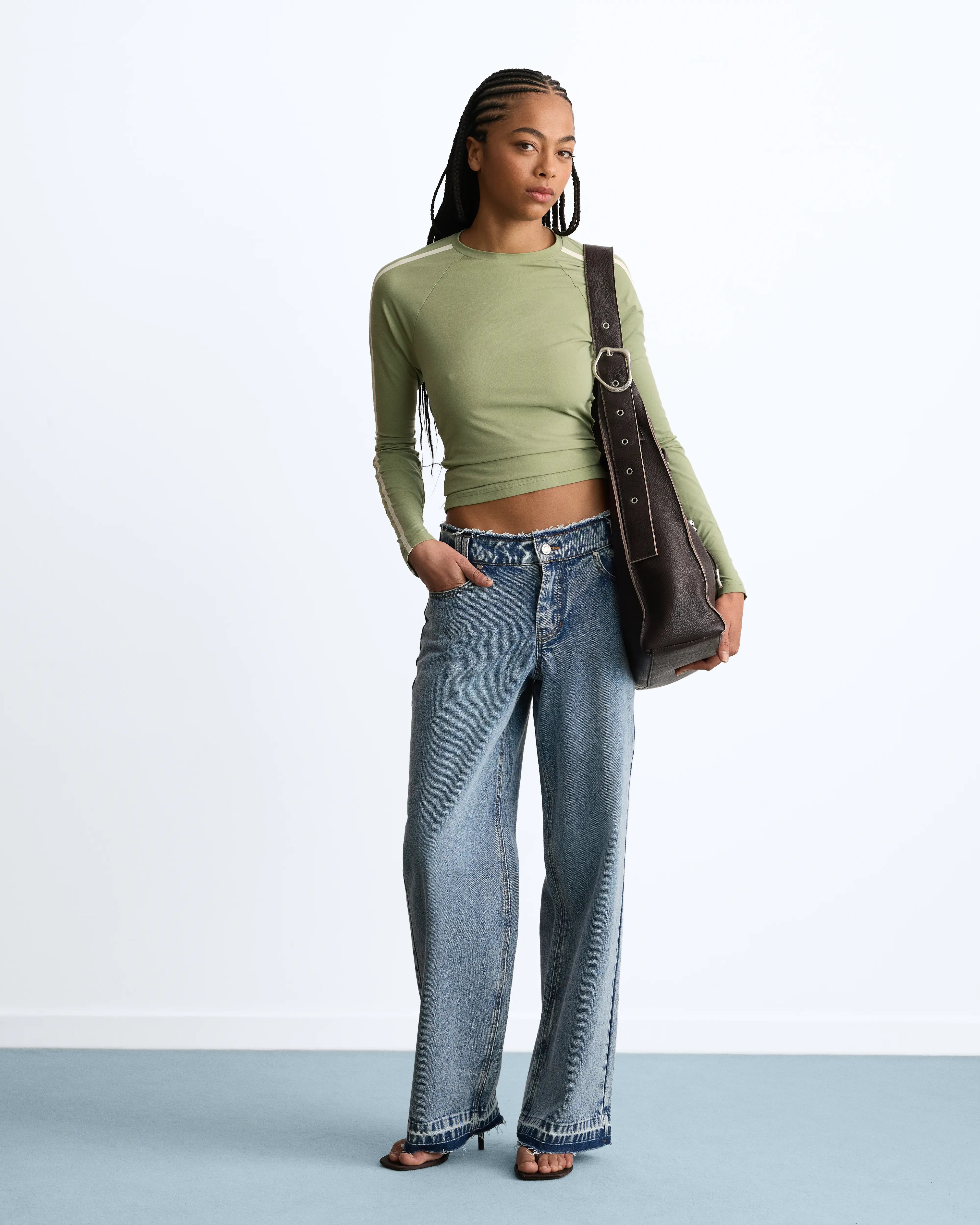 Suzuka Slim Long-Sleeve Tee Green