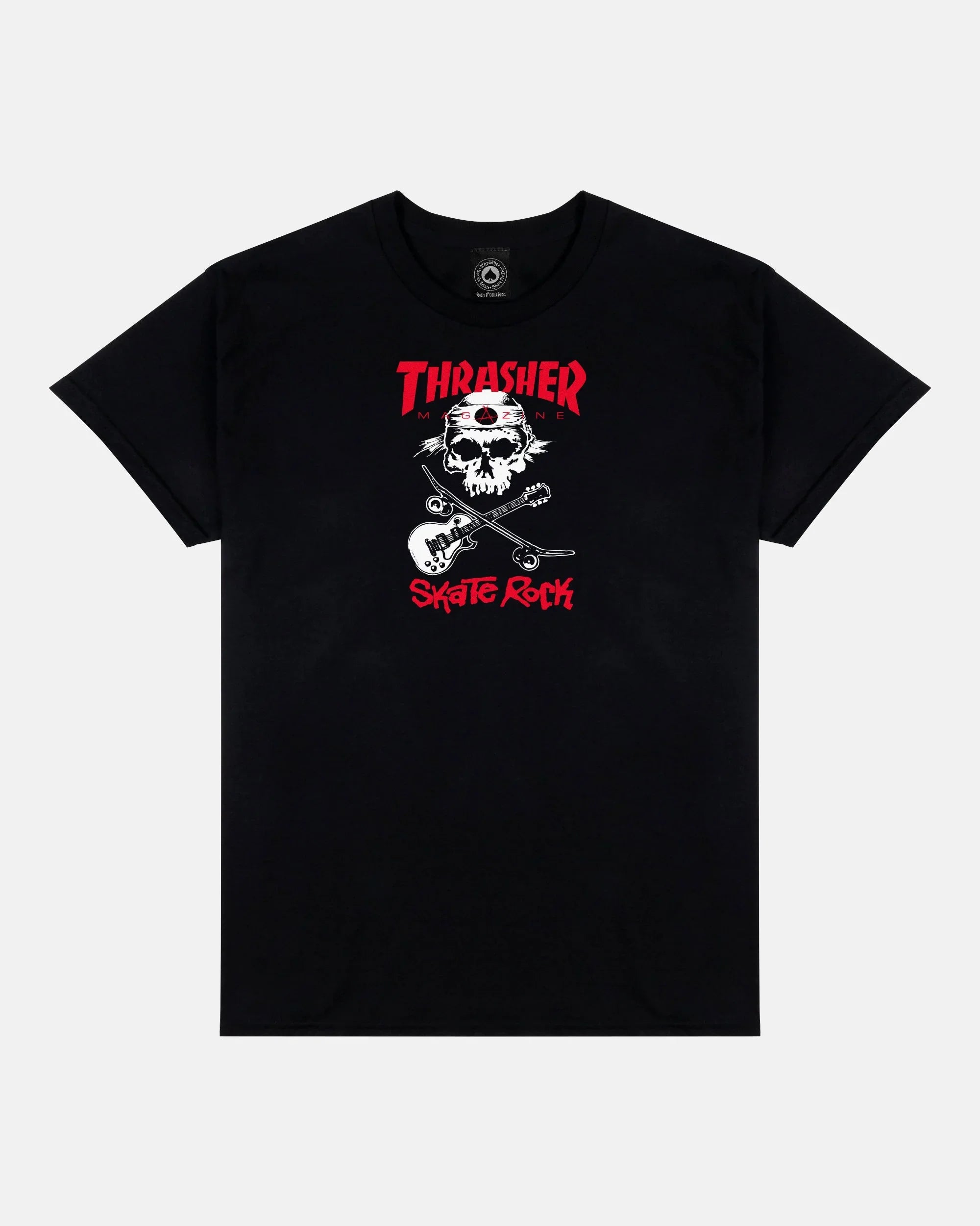 SKATE ROCK - TSHIRT - BLACK - Four Street