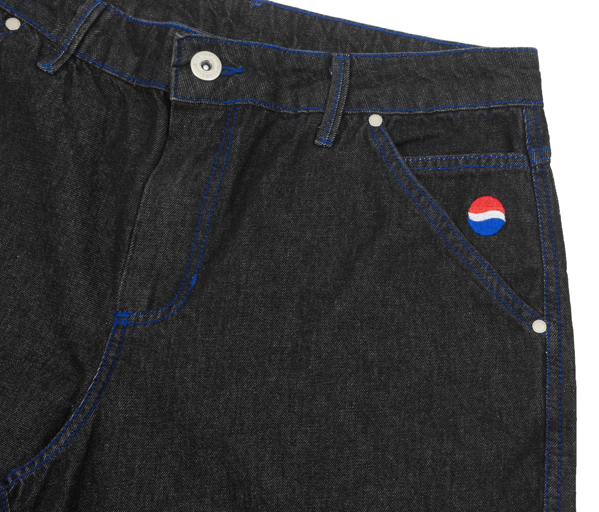 Screw Denim Pants in Black - Four Street