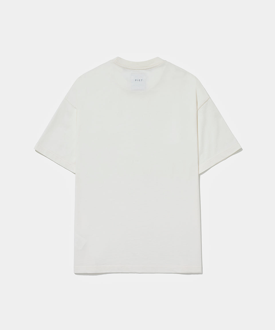 Camiseta Piet + Oakley Nano Logo - Bone White