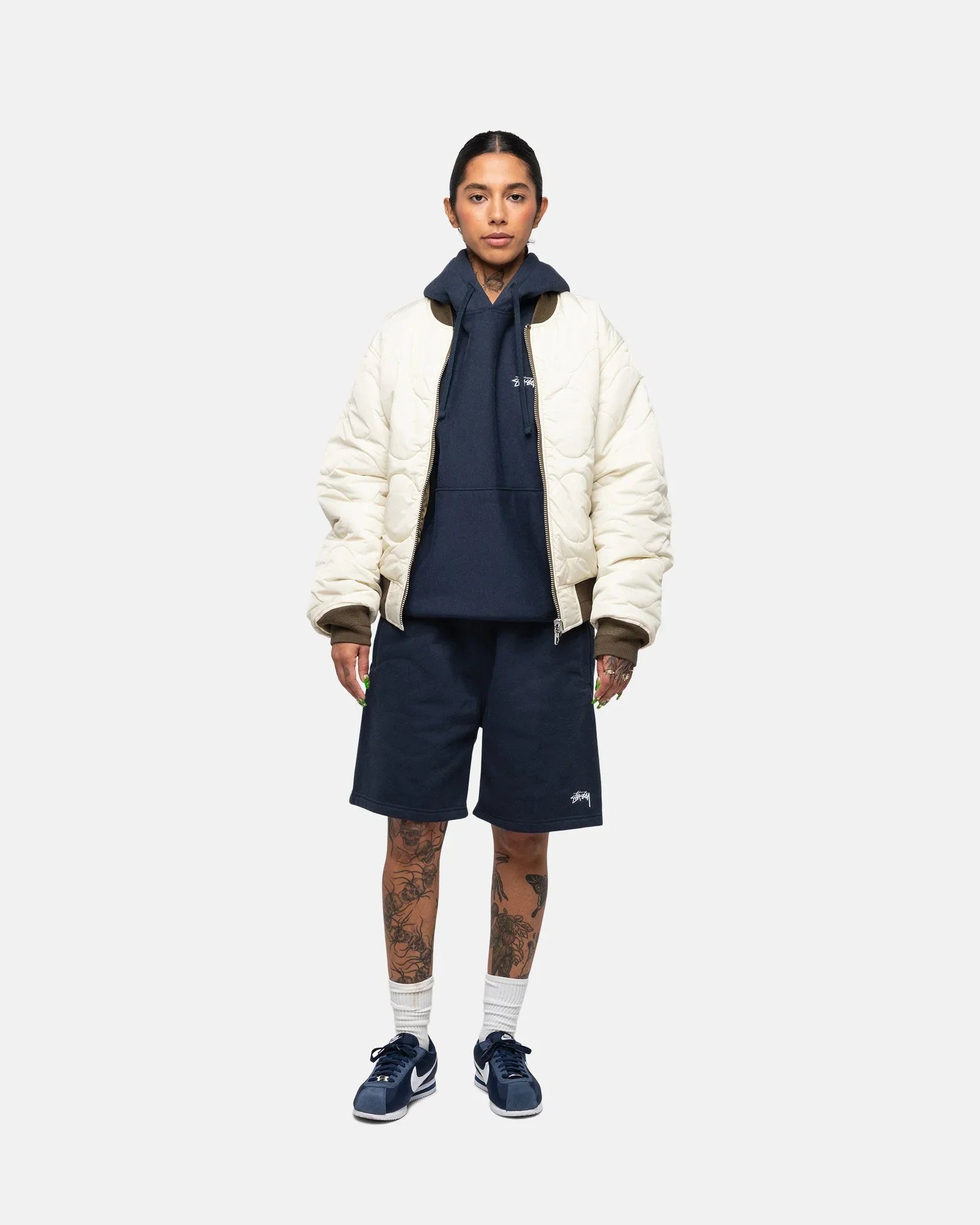 STOCK LOGO SWEATSHORT - Four Street