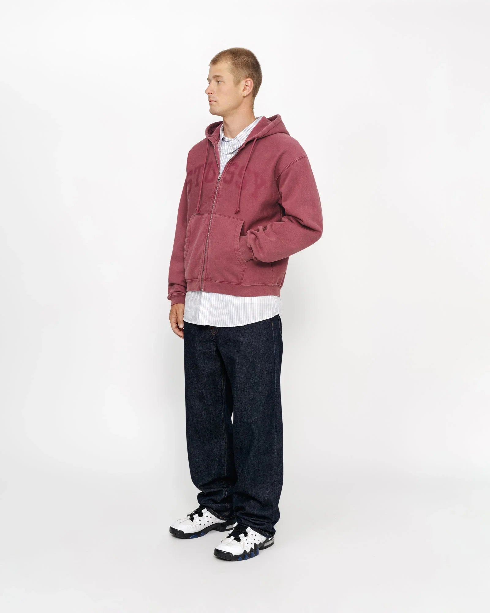 ZIP HOODIE FADED GRAPHIC - Four Street