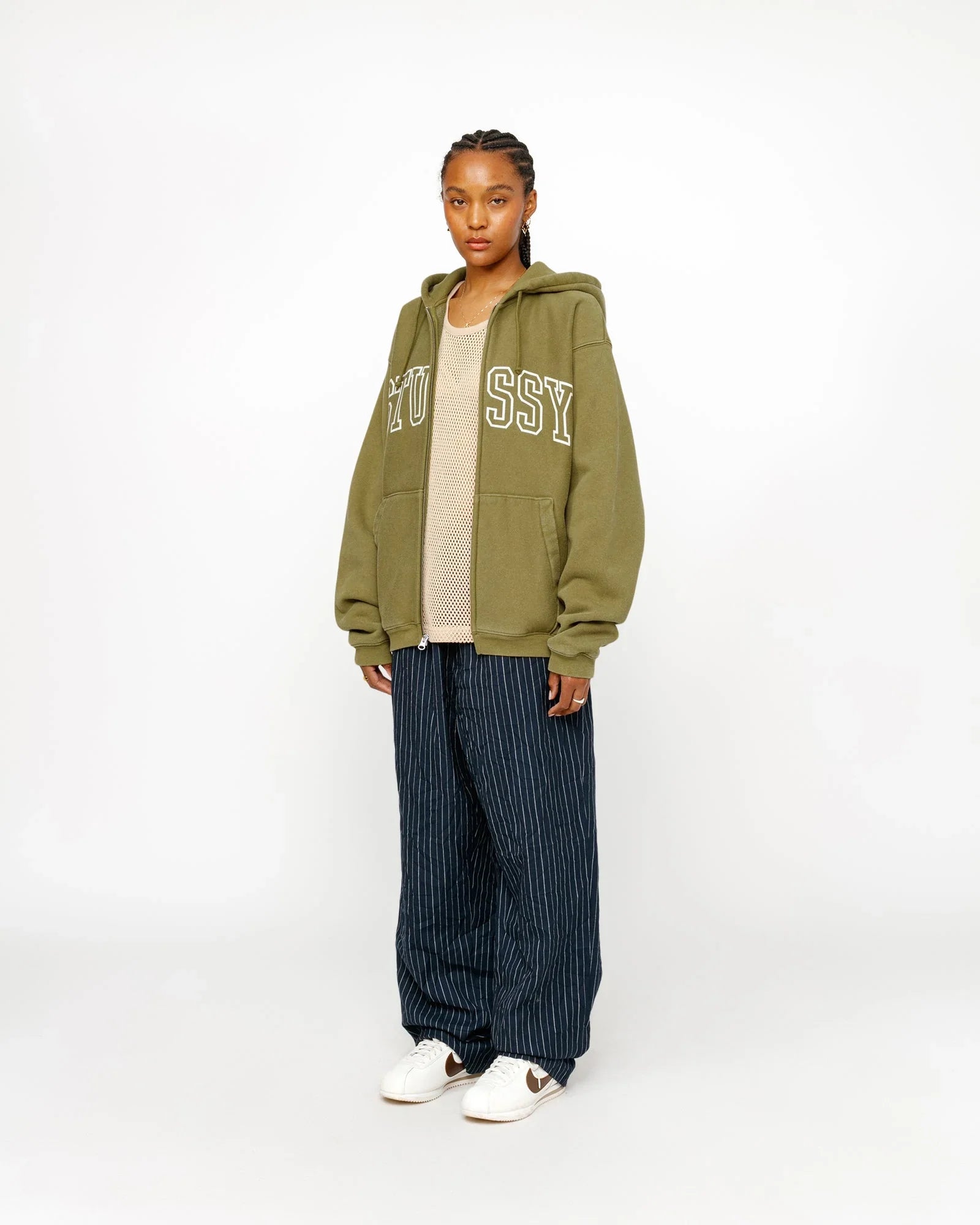 OUTLINE ZIP HOODIE - Four Street