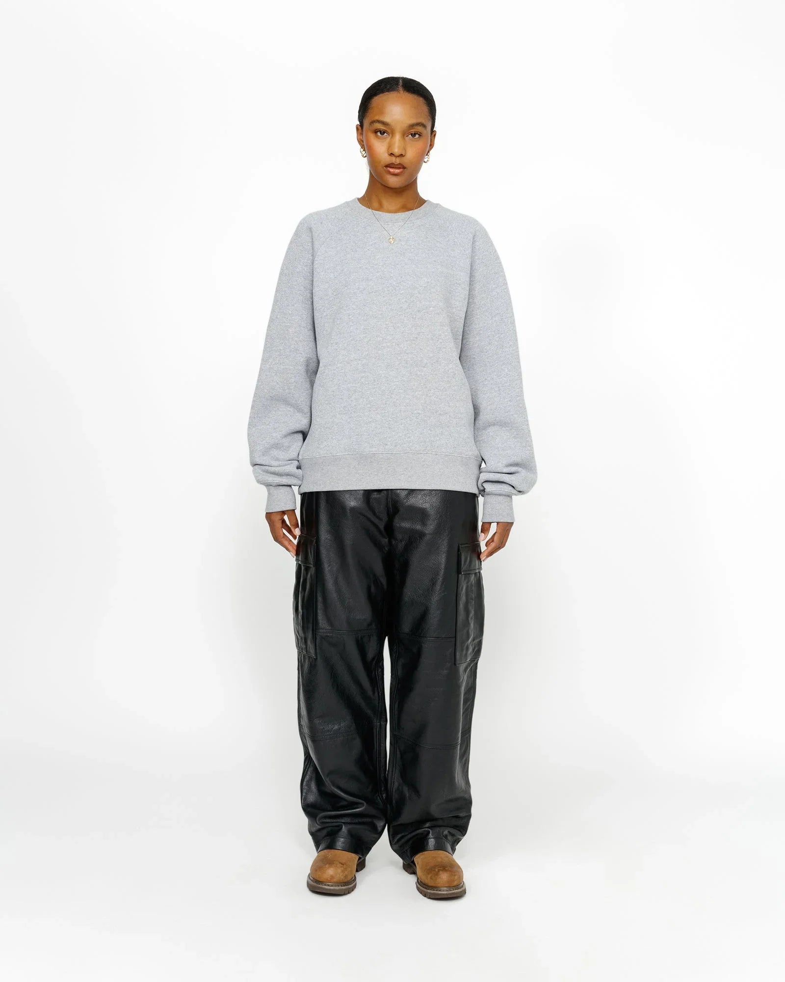 FLEECE RAGLAN CREW - Four Street