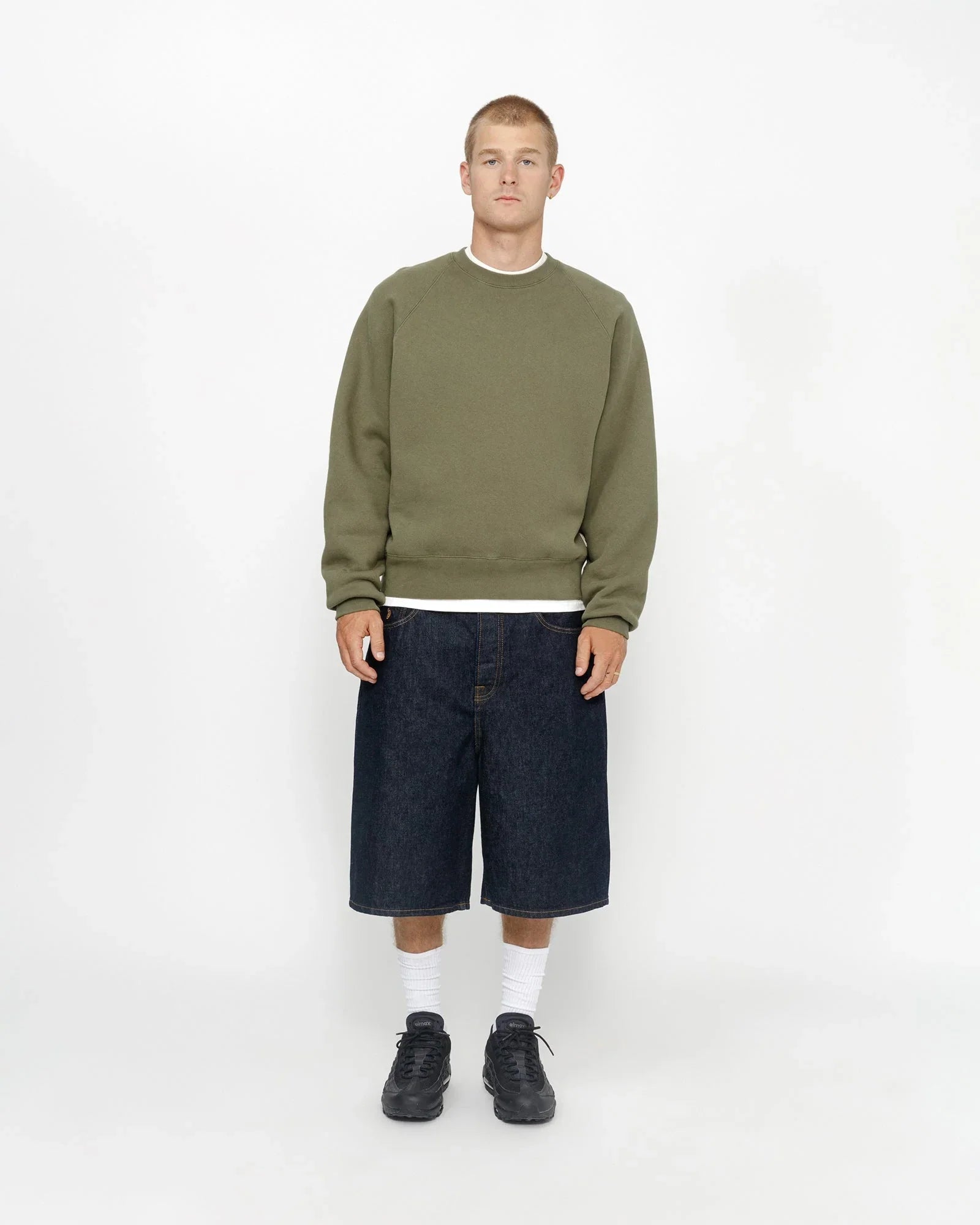 FLEECE RAGLAN CREW - Four Street