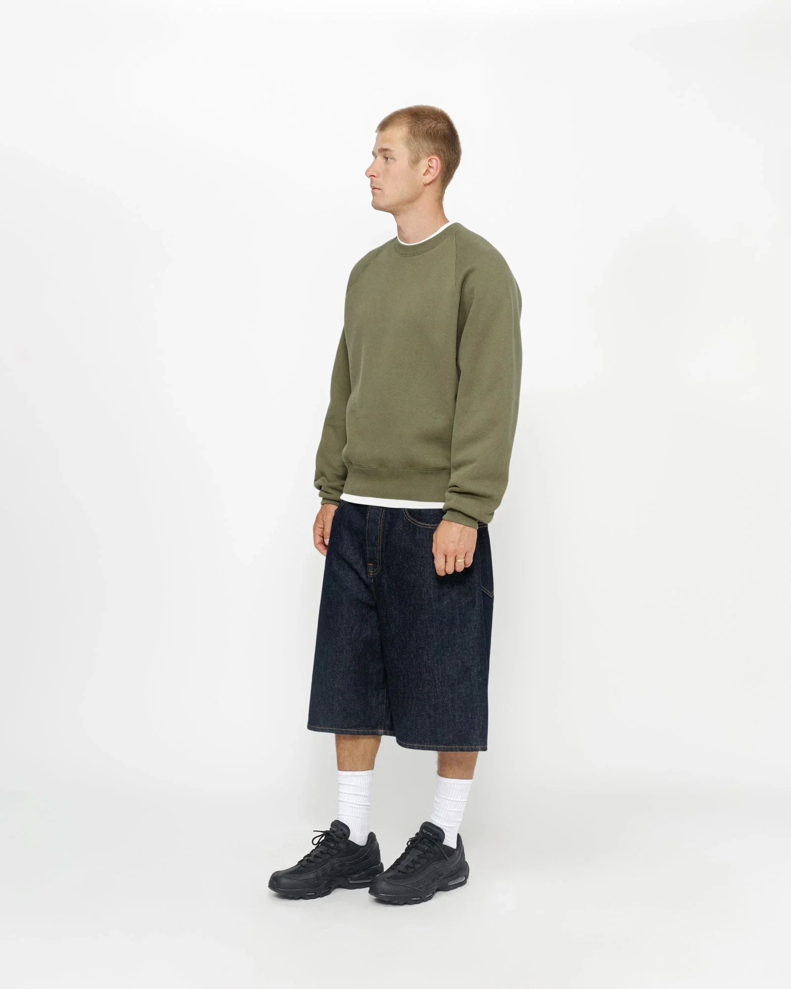 FLEECE RAGLAN CREW - Four Street