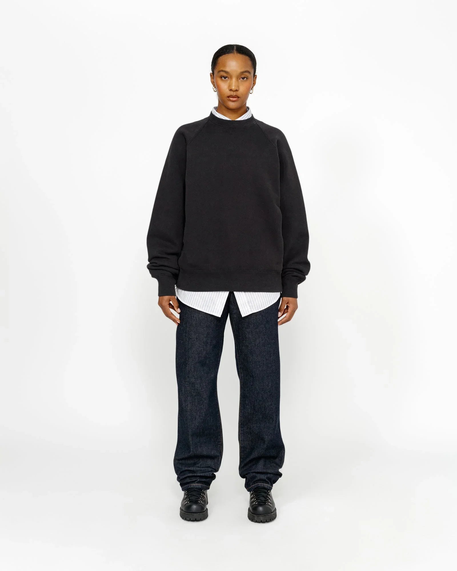 FLEECE RAGLAN CREW - Four Street