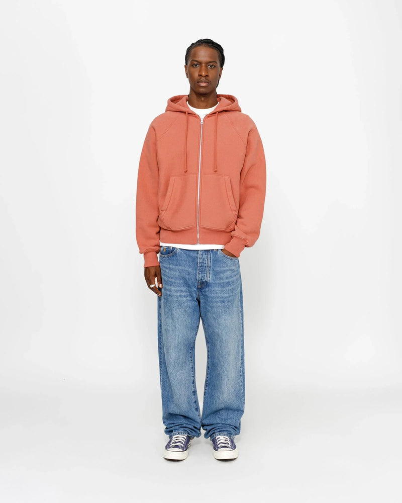 FLEECE RAGLAN ZIP HOODIE - Four Street