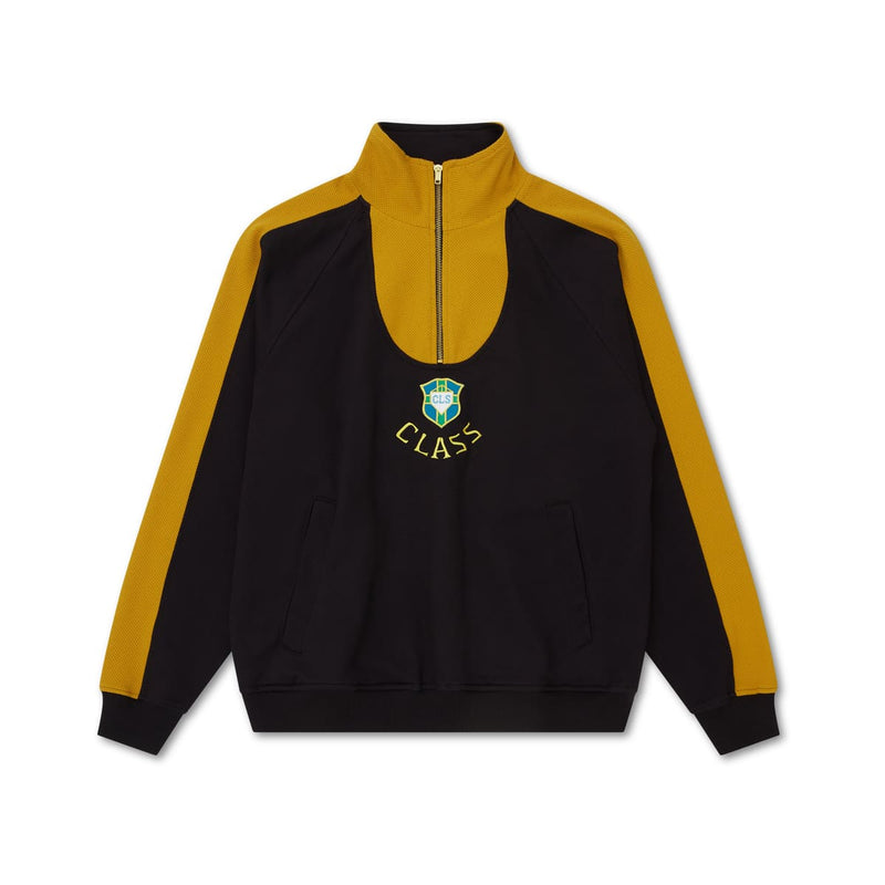 SWEATSHIRT CLASS PALADIO "BRASIL" BLACK / DIJON