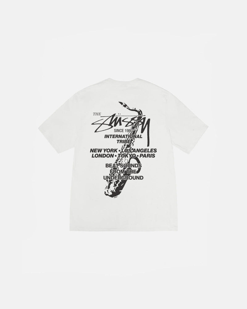 BEAT SOUNDS TEE PIGMENT DYED - Four Street