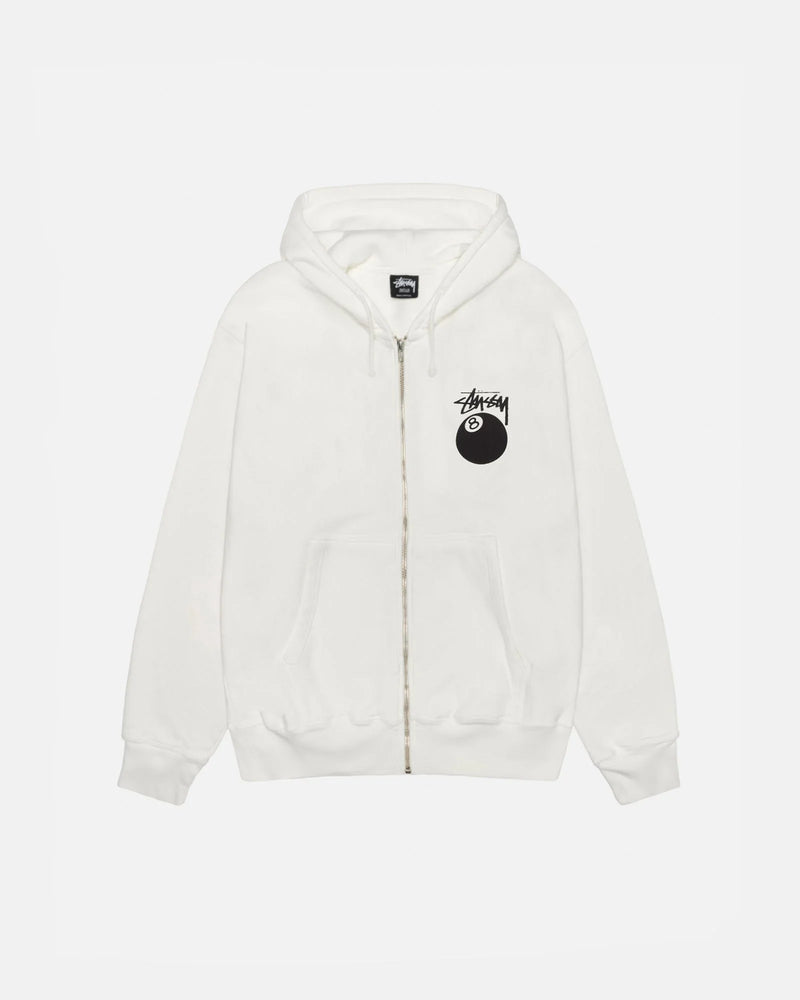 8 BALL ZIP HOODIE PIGMENT DYED - Four Street