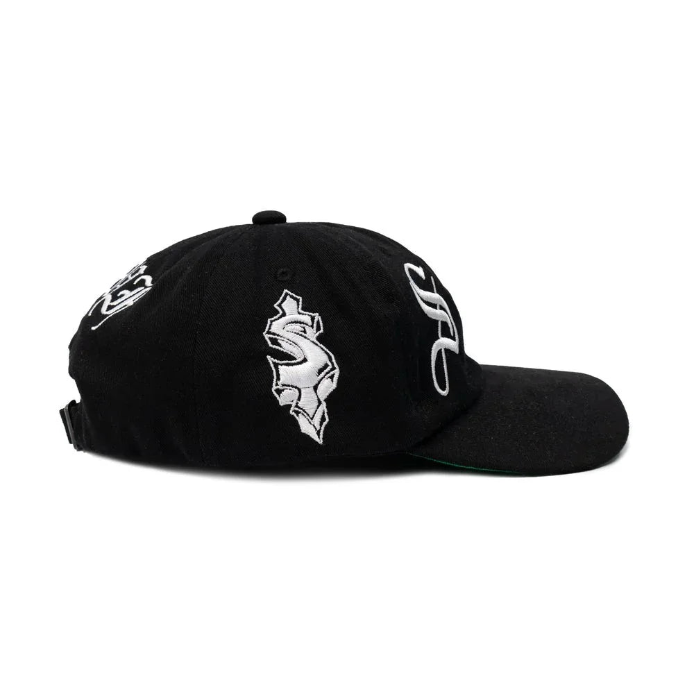 Boné 6 Panel $ Embroidery Preto - Four Street