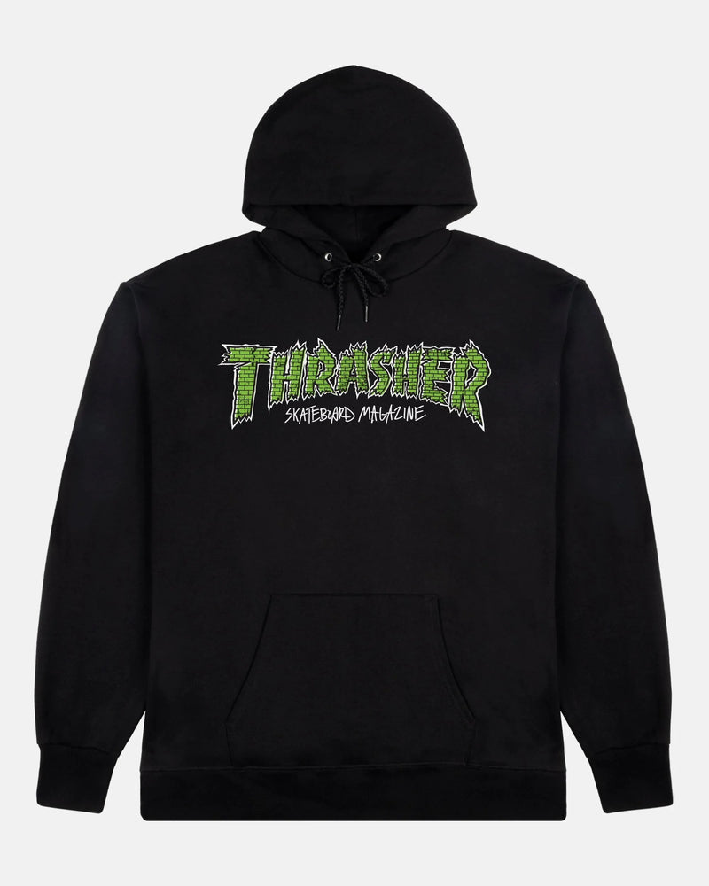 BRICK - HOODIE - BLACK - Four Street