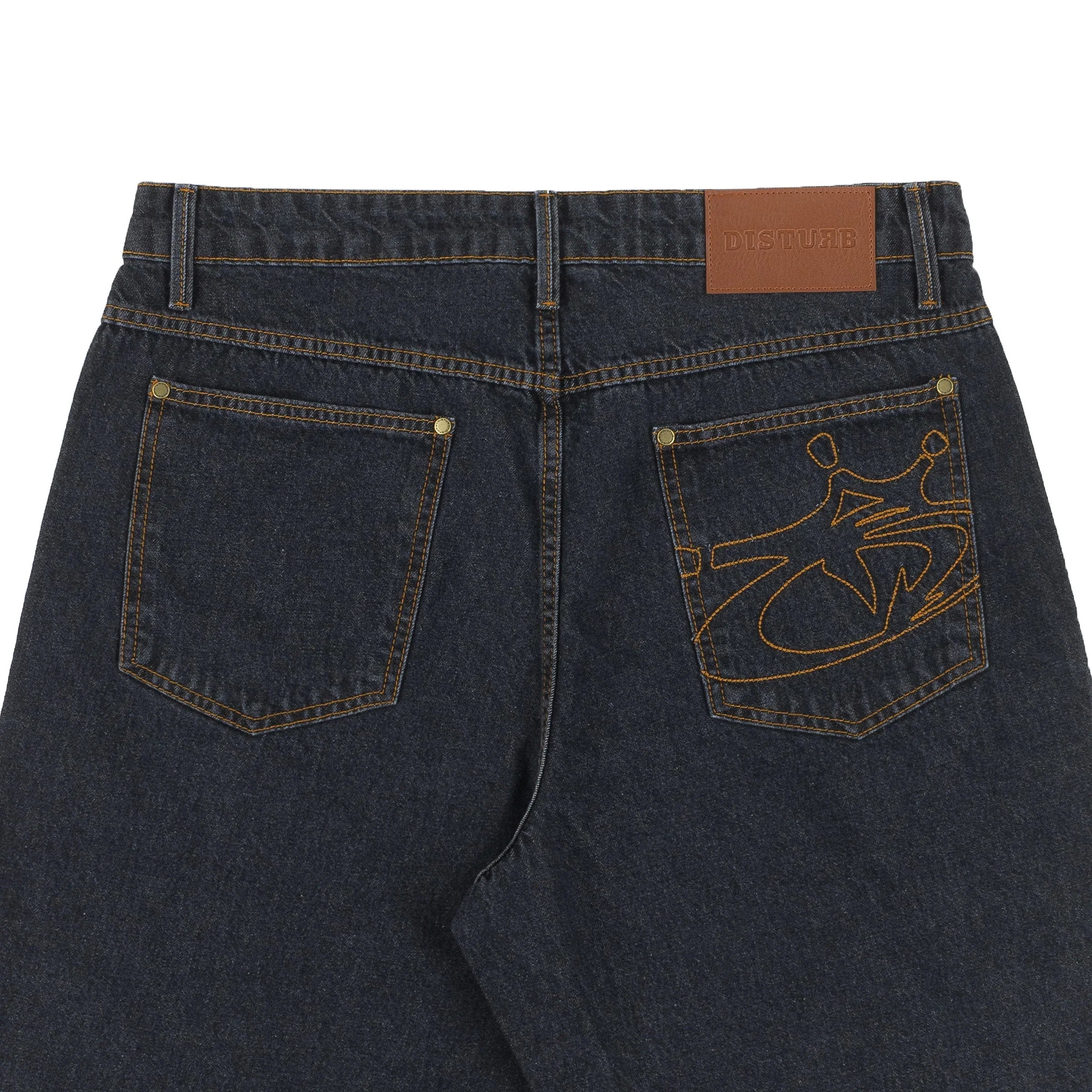 Blackzone Denim Shorts in Black - Four Street