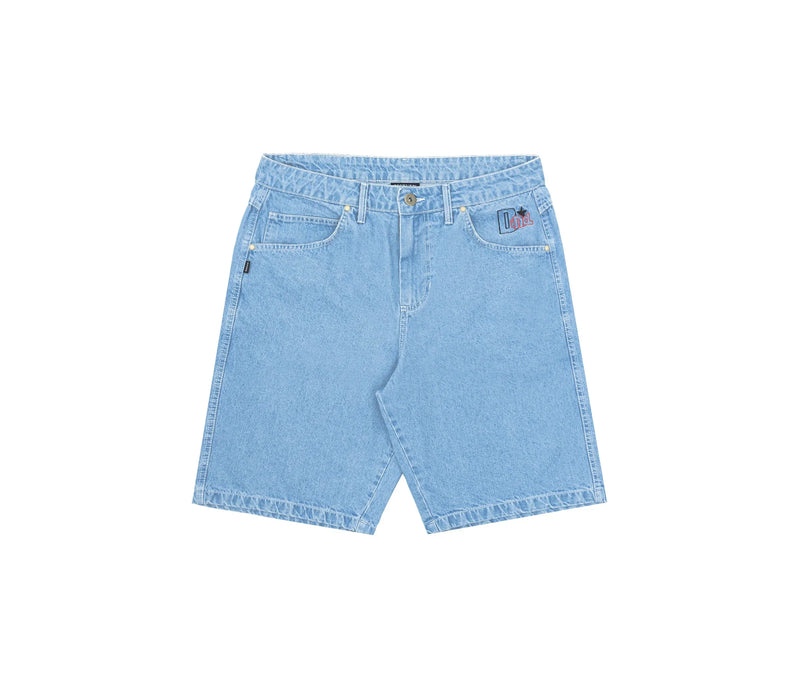 Bootleggaz Denim Shorts In Light Blue - Four Street