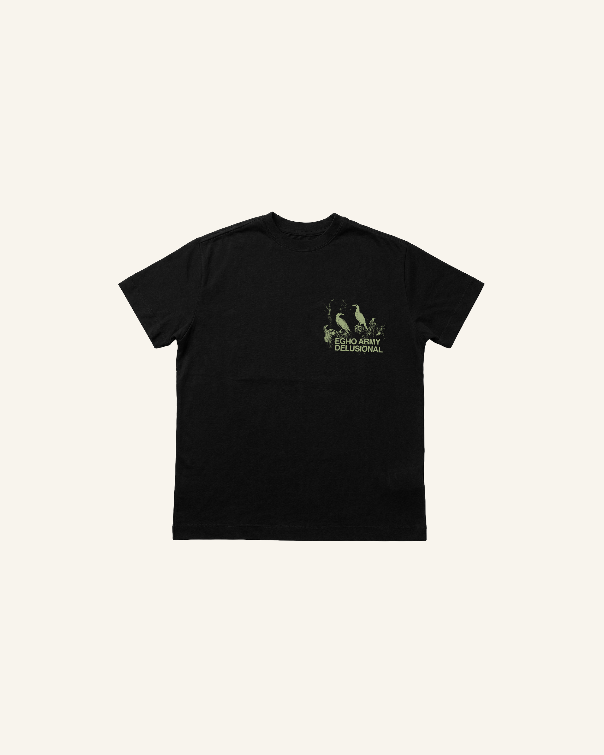 DELUSIONAL REGULAR TEE  - BLACK