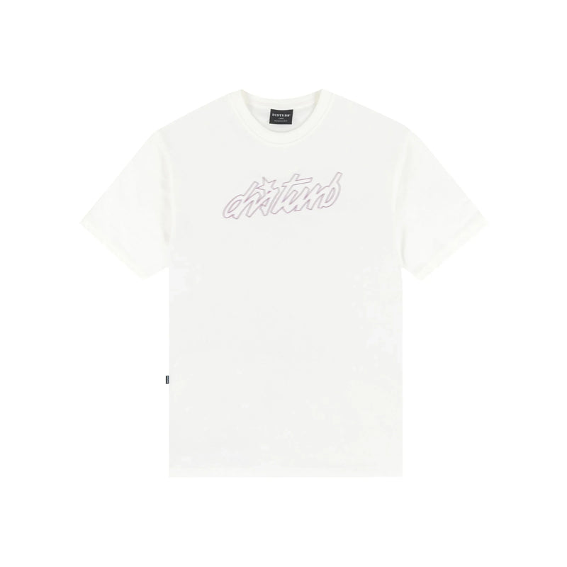 Cursive T-Shirt In Off-white - Four Street