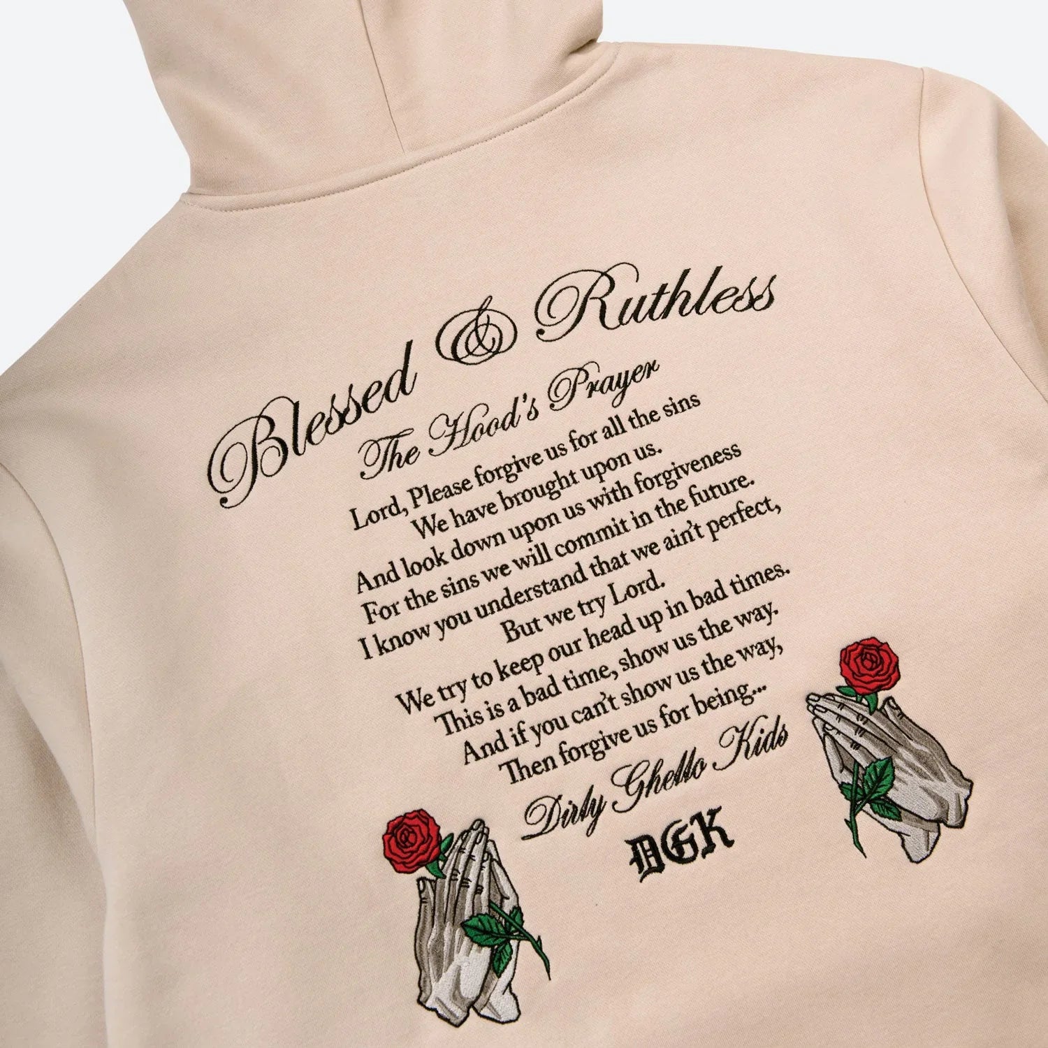 Mercy Embroidered Hooded Fleece - Four Street