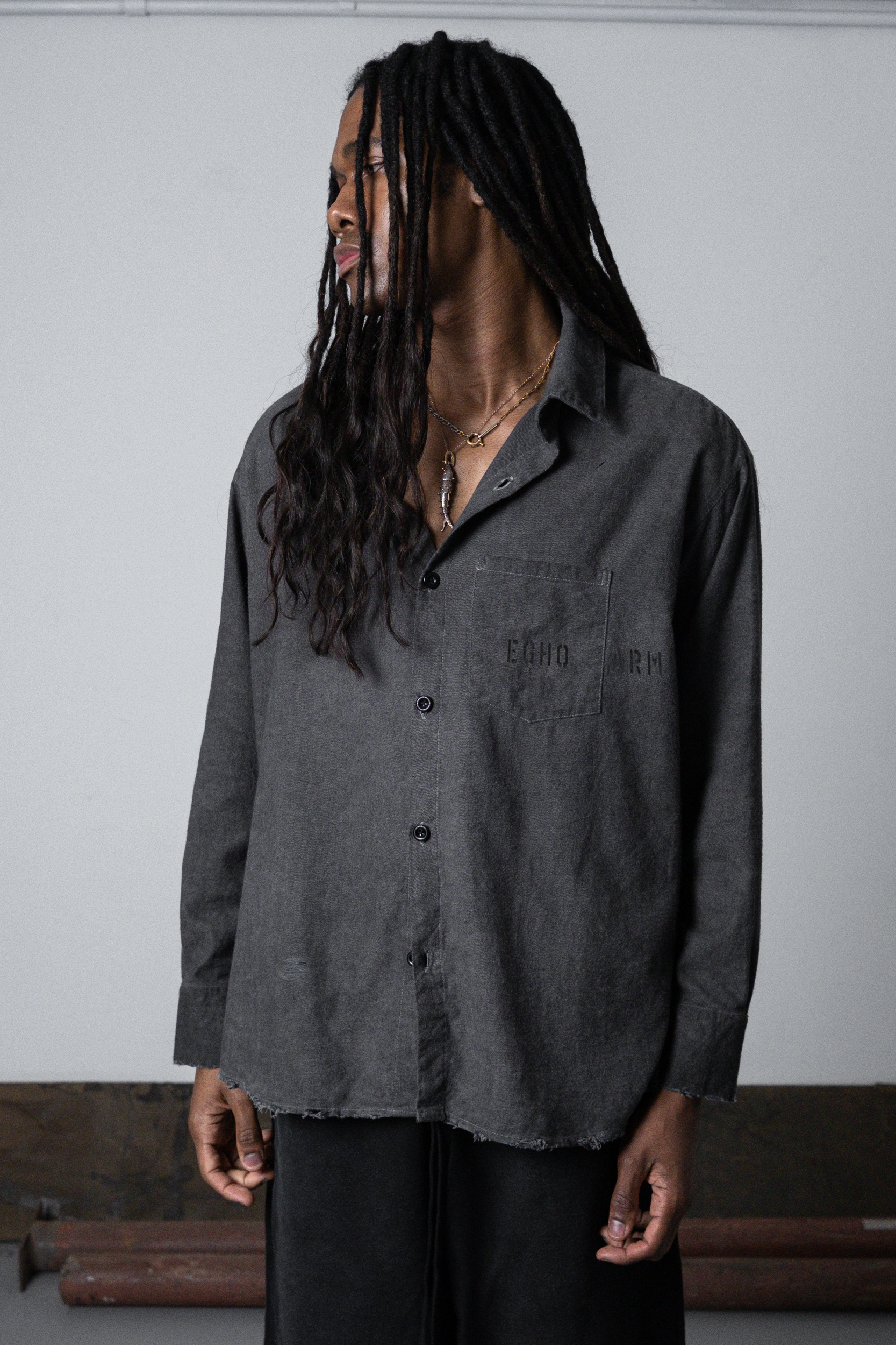 UNF FLANNEL SHIRT - GREY