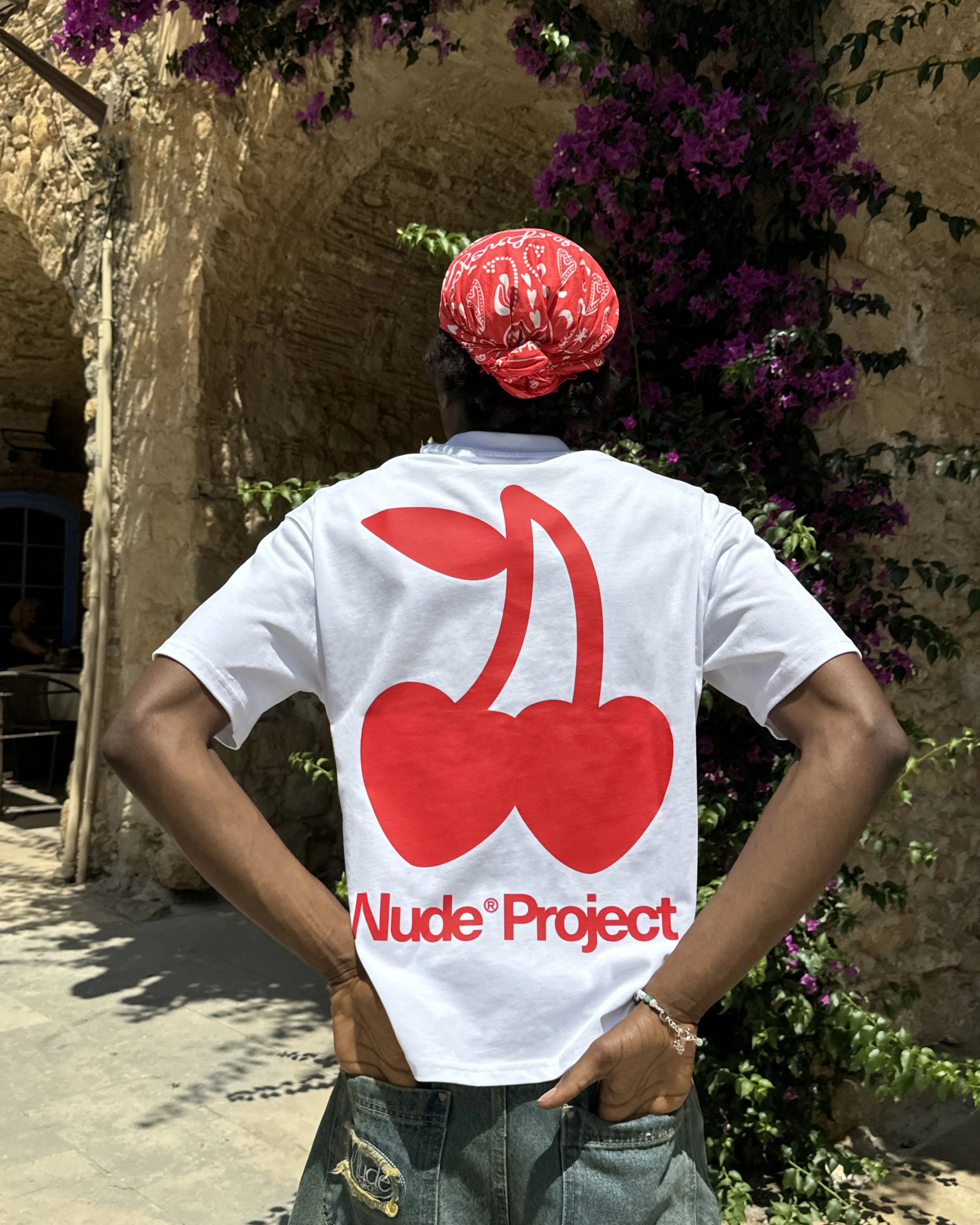 Cherry Logo Tee White