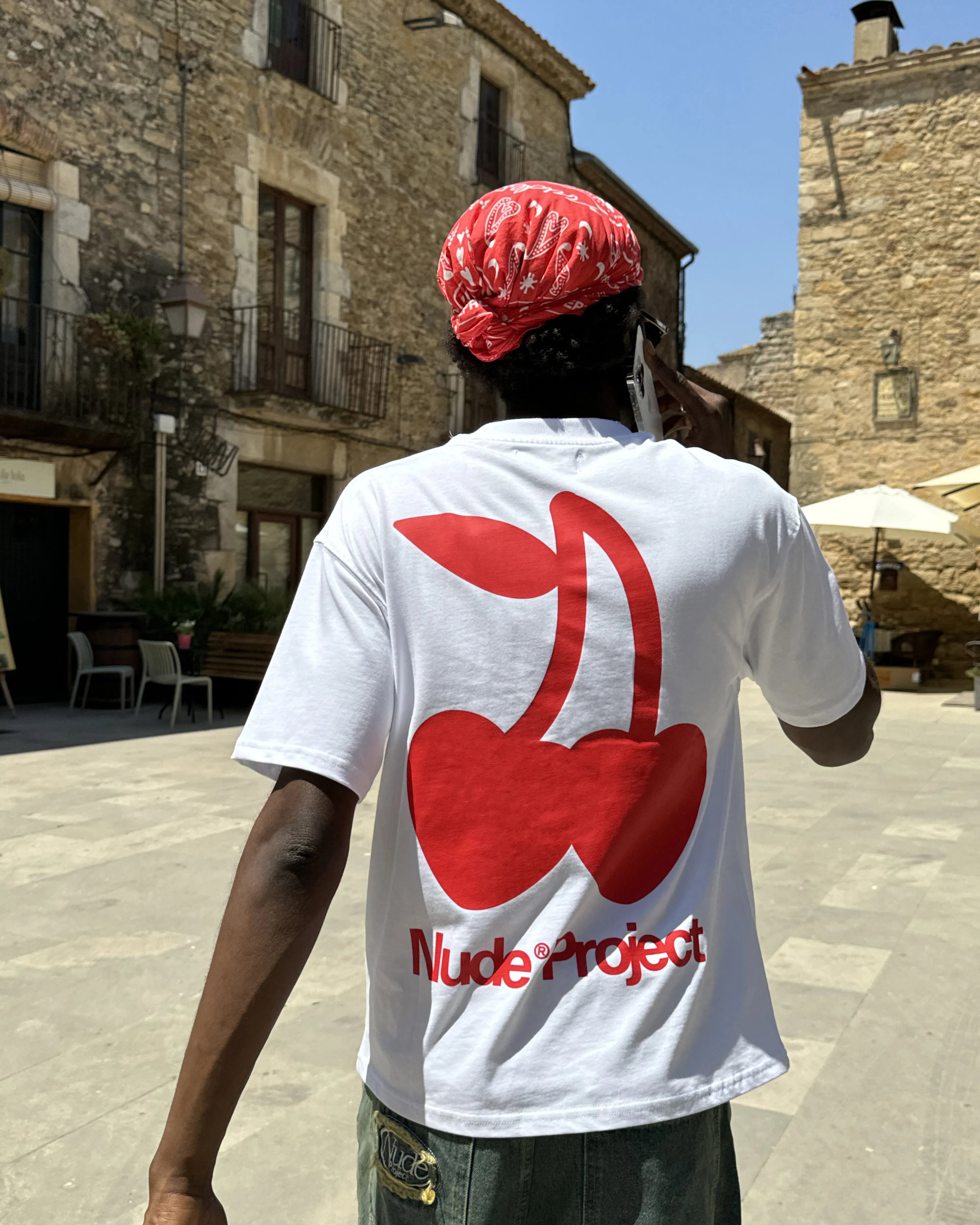 Cherry Logo Tee White