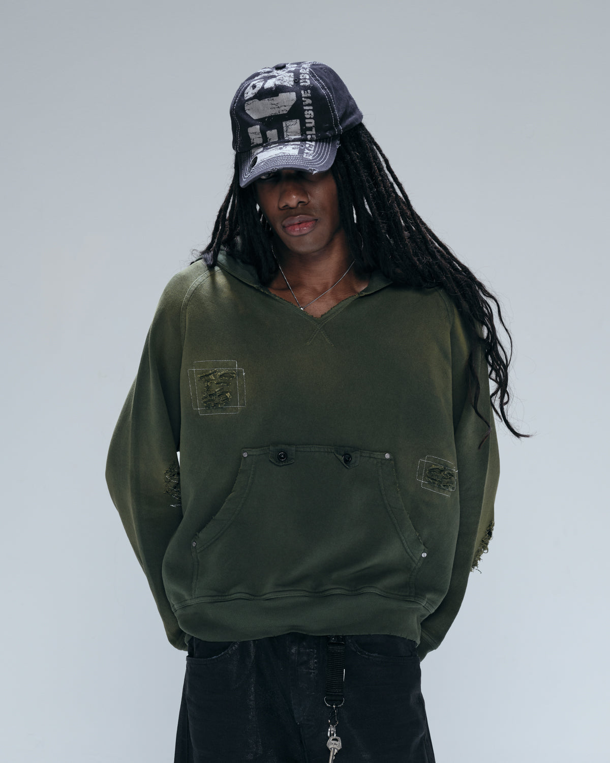 VOID HOODIE - DIRTY GREEN