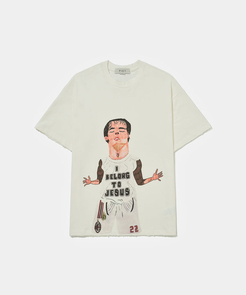 Camiseta PIET I Belong to Jesus - Bone White