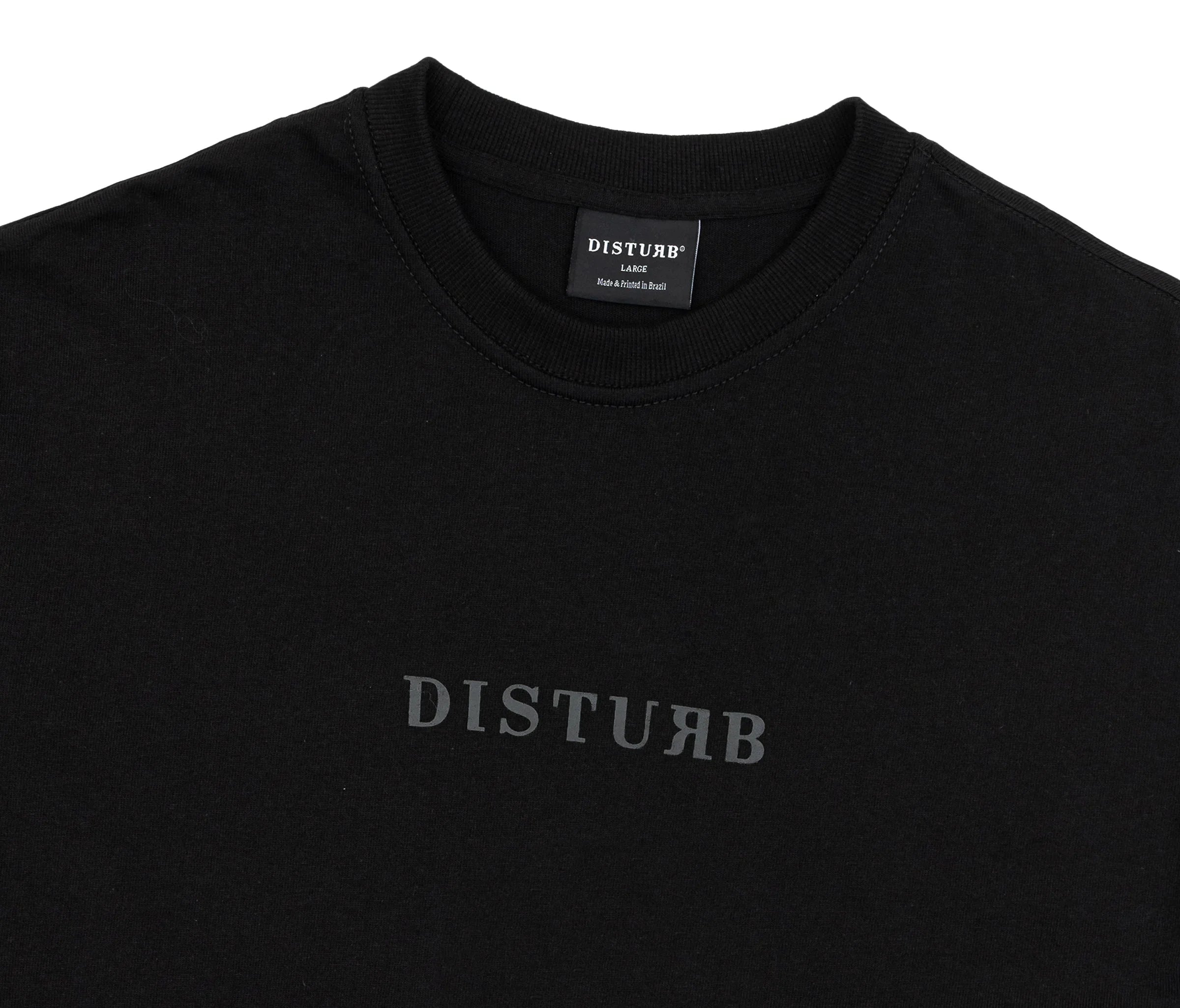 Fade Logo T-Shirt in Black - Four Street