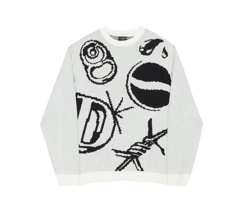 Fusion Sweater in Off-white - Four Street