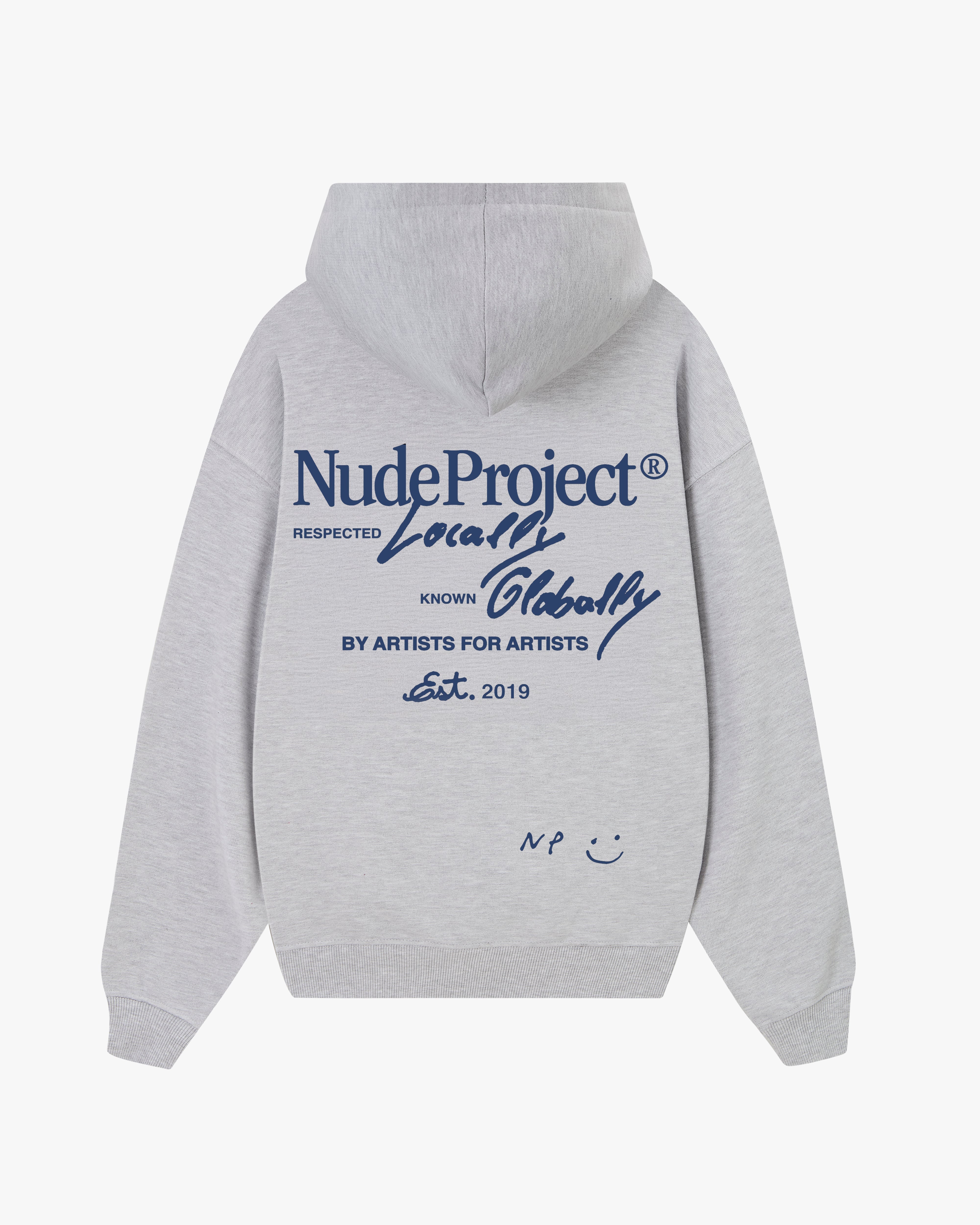 Global Soon Zip-Up Hoodie Grey